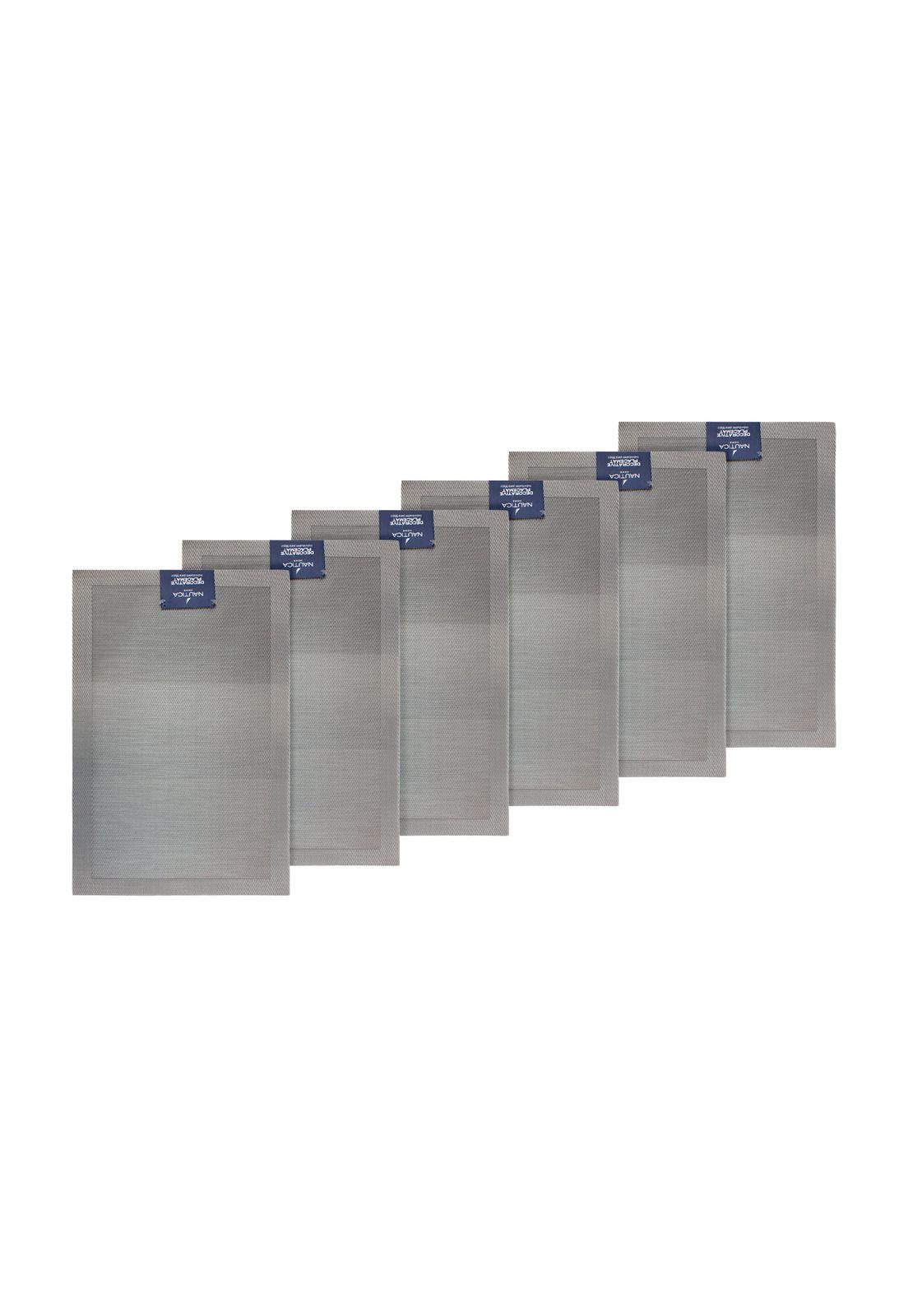 Pack 6 Individuales de mesa Nautica Home 45x30cm degrade gris-3