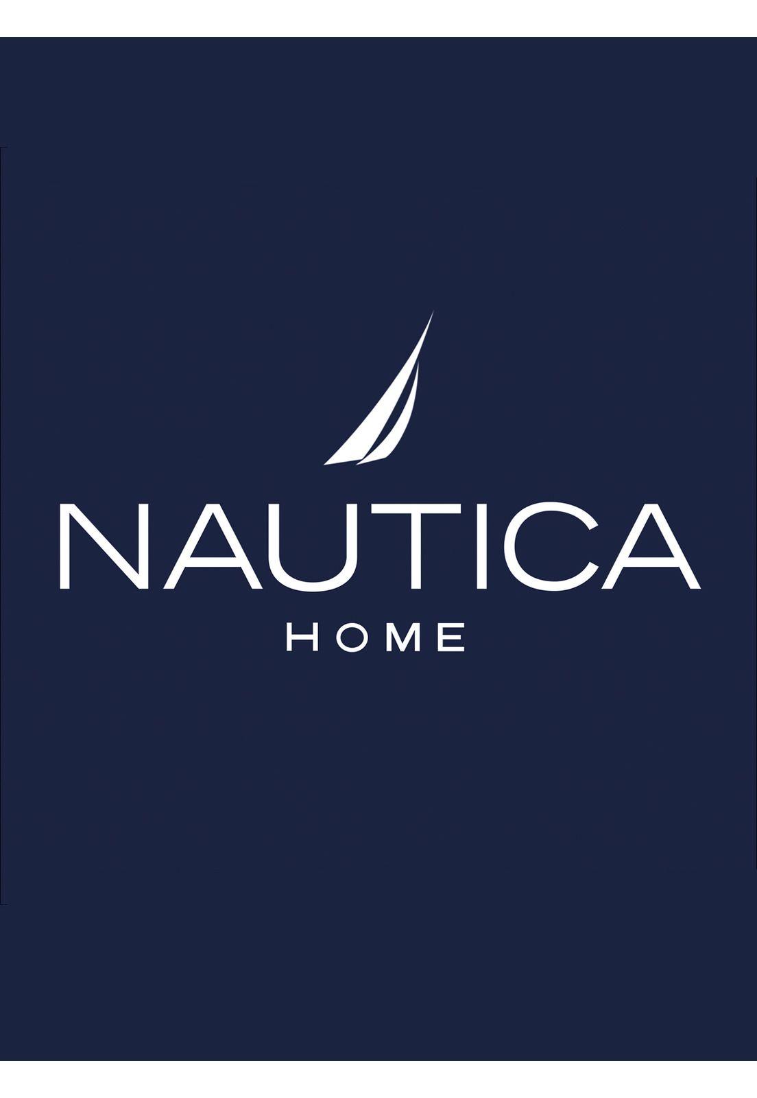 Manta de cama Nautica Home Jacquard Franela ultrasuave 127x178cm azul-5