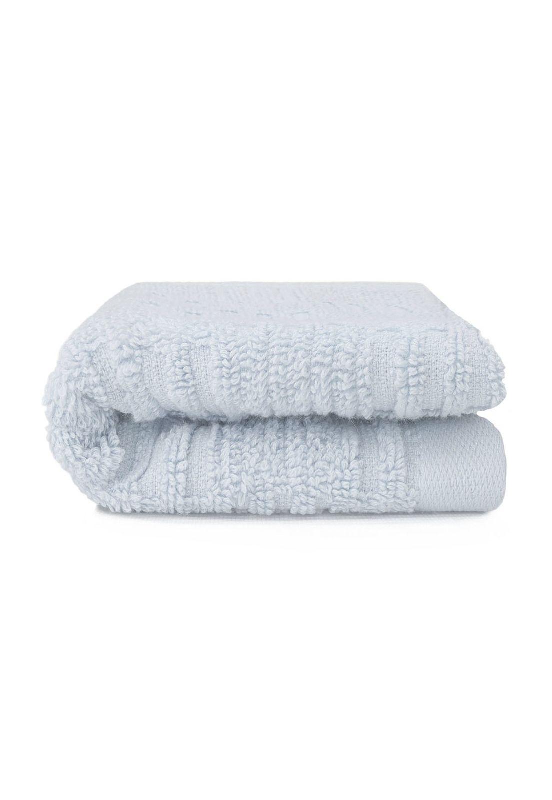 Toalla de cara SAVOY Nautica 100% algodón 30x50cm hipoalergénica celeste-1