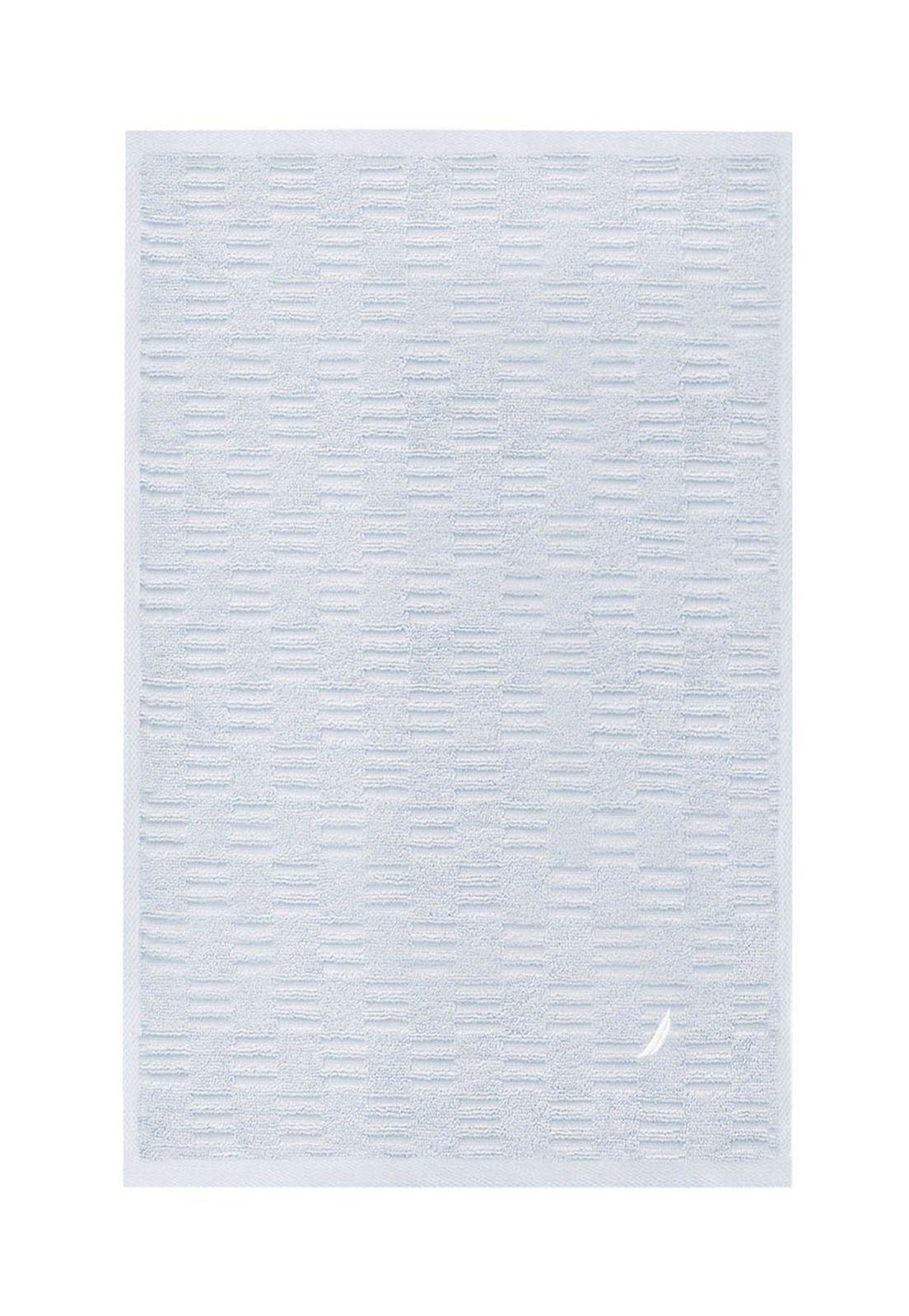 Toalla de cara SAVOY Nautica 100% algodón 30x50cm hipoalergénica celeste-3