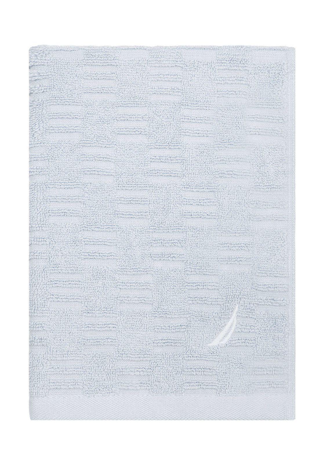 Toalla de cara SAVOY Nautica 100% algodón 30x50cm hipoalergénica celeste-4