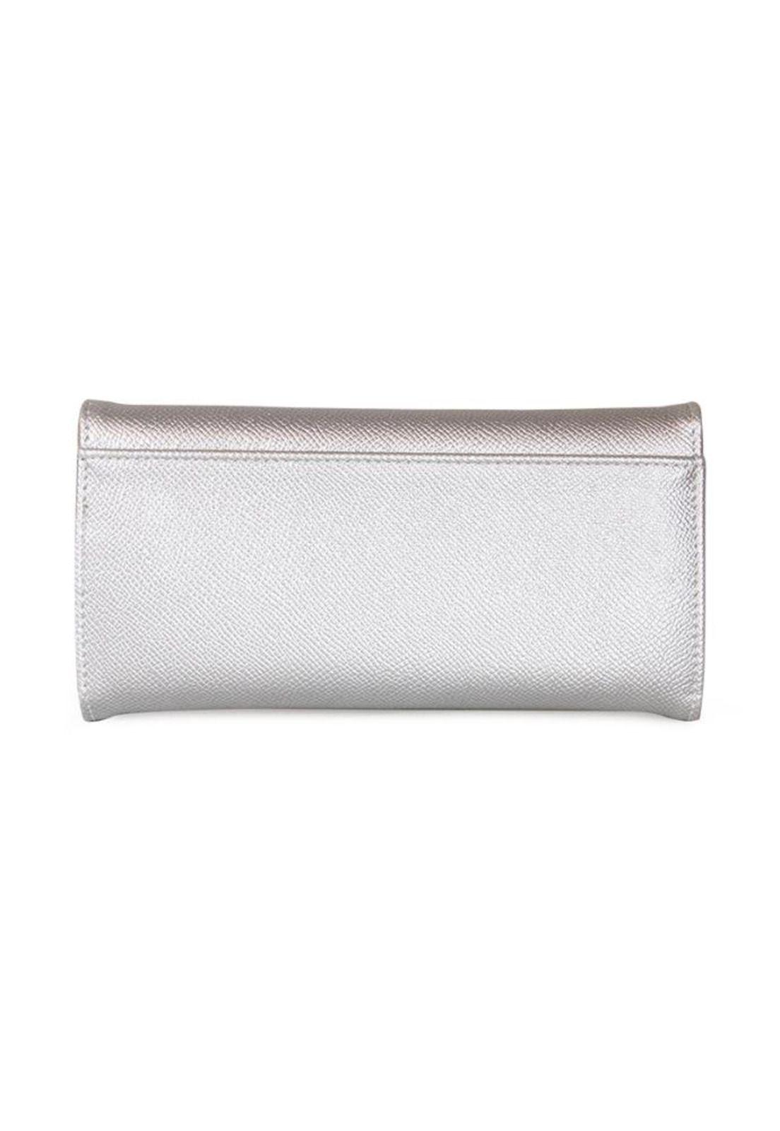 Billetera mujer Flap-Bessie gris Kenneth Cole-2