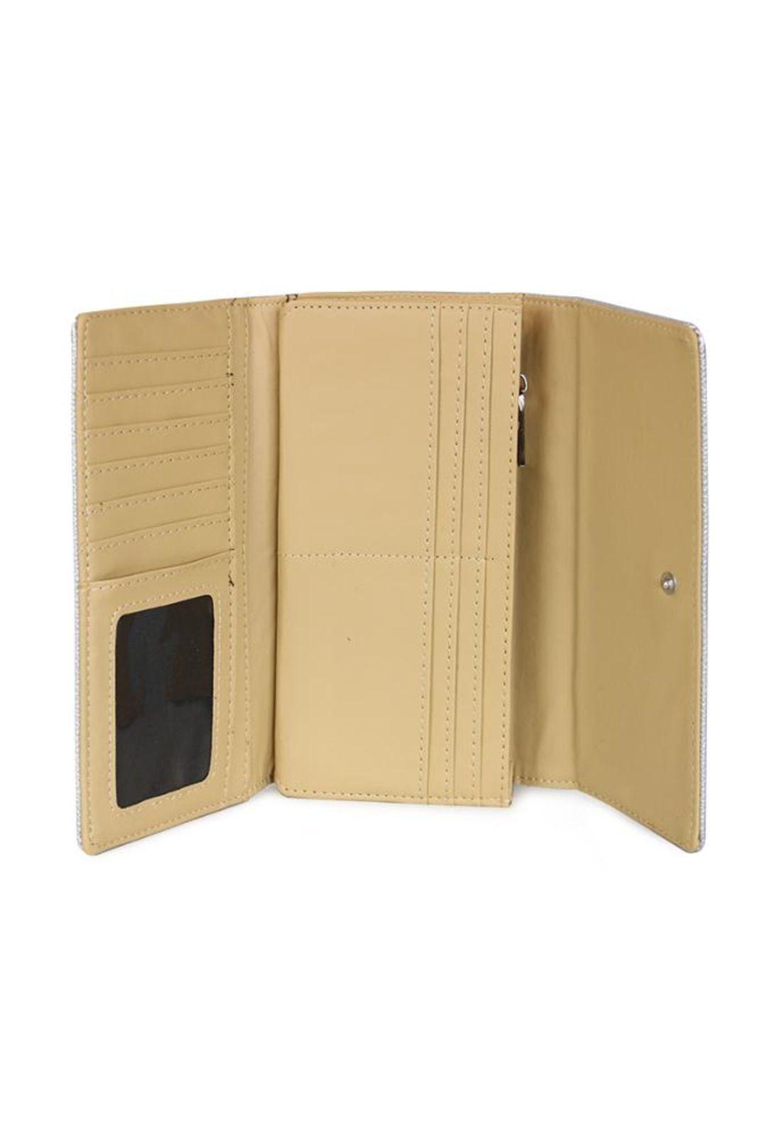 Billetera mujer Flap-Bessie gris Kenneth Cole-3