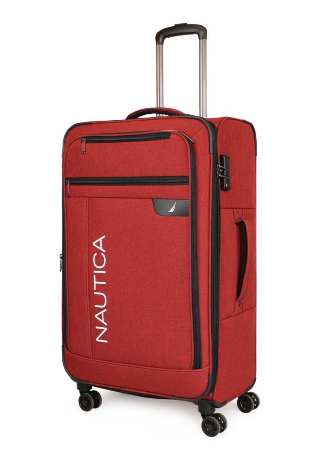 Set 3 maletas de tela Fram S+M+L roja Nautica-5