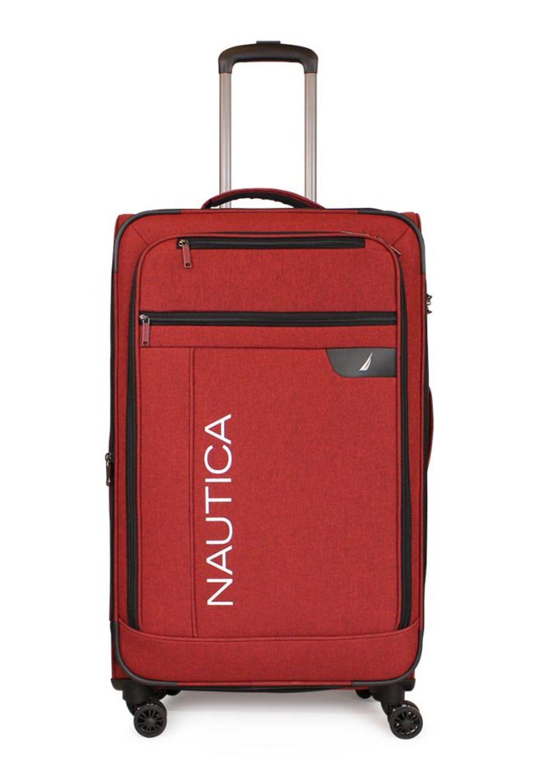 Set 3 maletas de tela Fram S+M+L roja Nautica-6