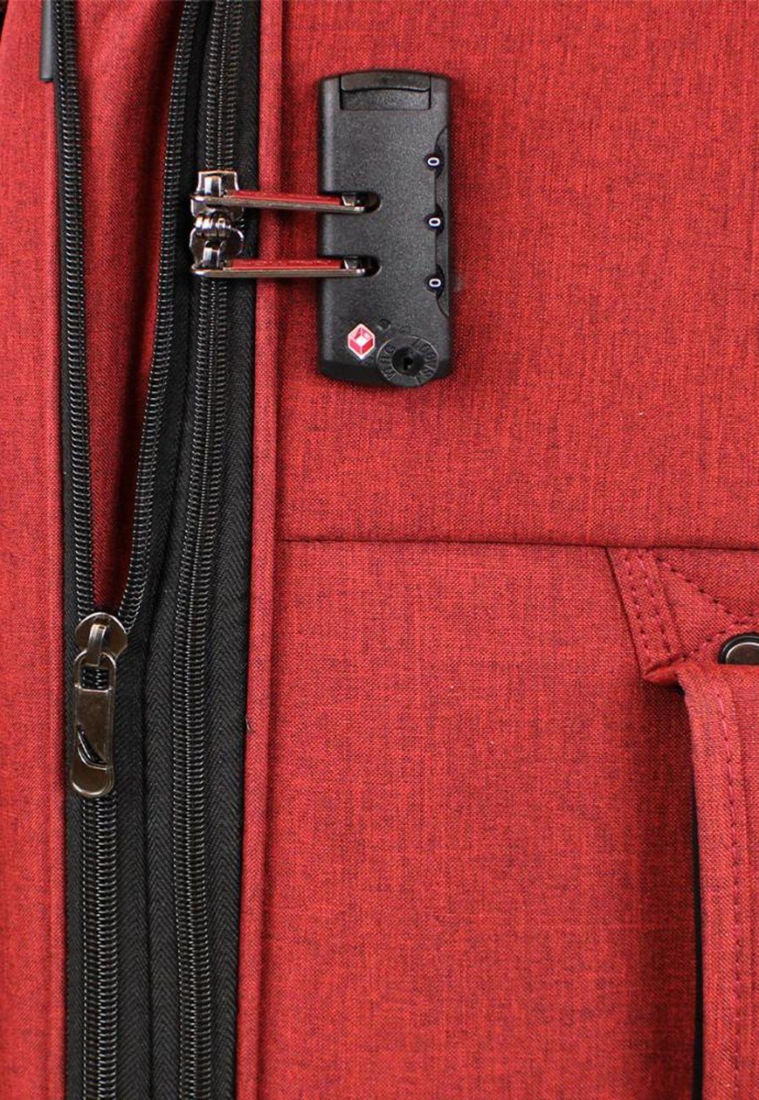 Set 3 maletas de tela Fram S+M+L roja Nautica-9