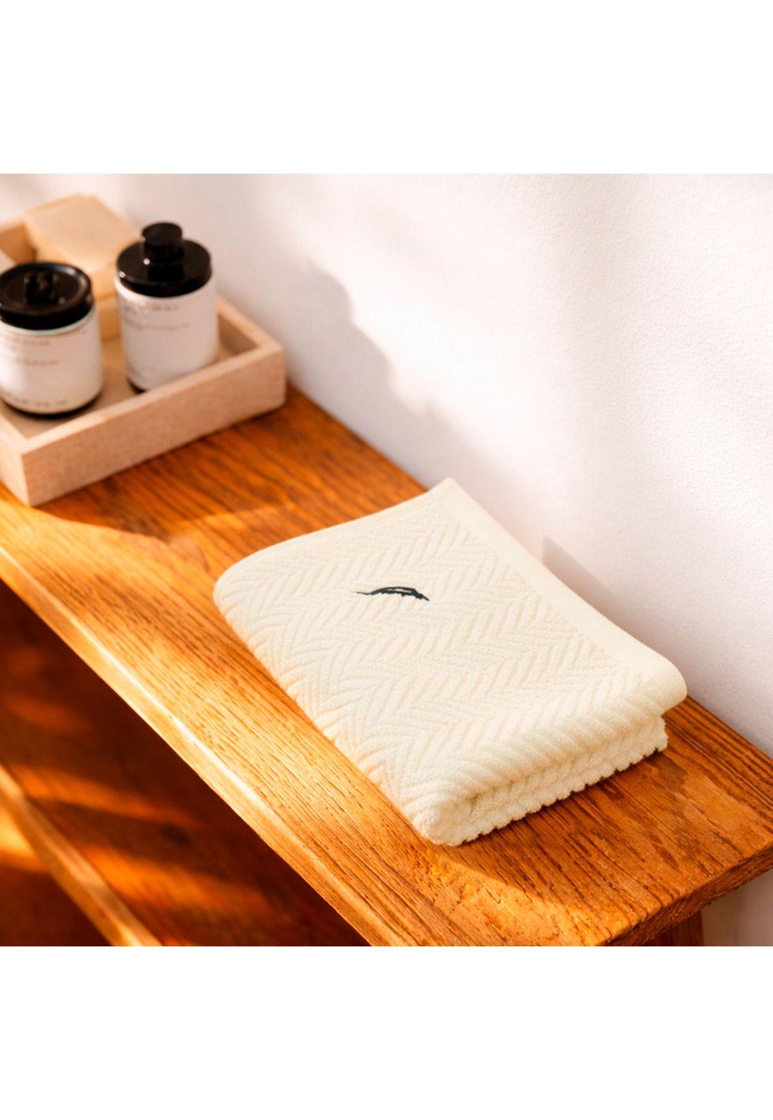 Set 3 Toallas Nautica VIS Cara+mano+cuerpo 100% algodón alta calidad crema-3