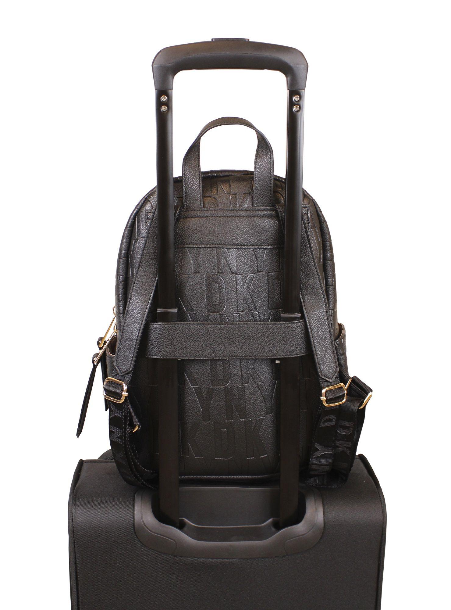Mochila Impressionist Negro Donna Karan -4
