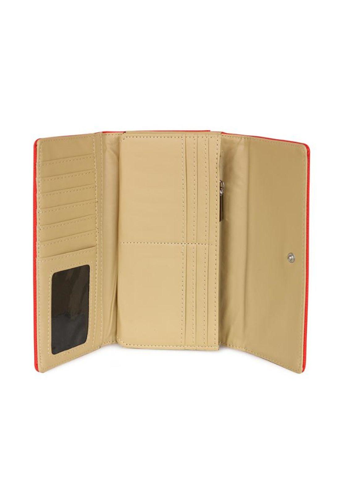 Billetera mujer Flap-Bessie roja Kenneth Cole-3