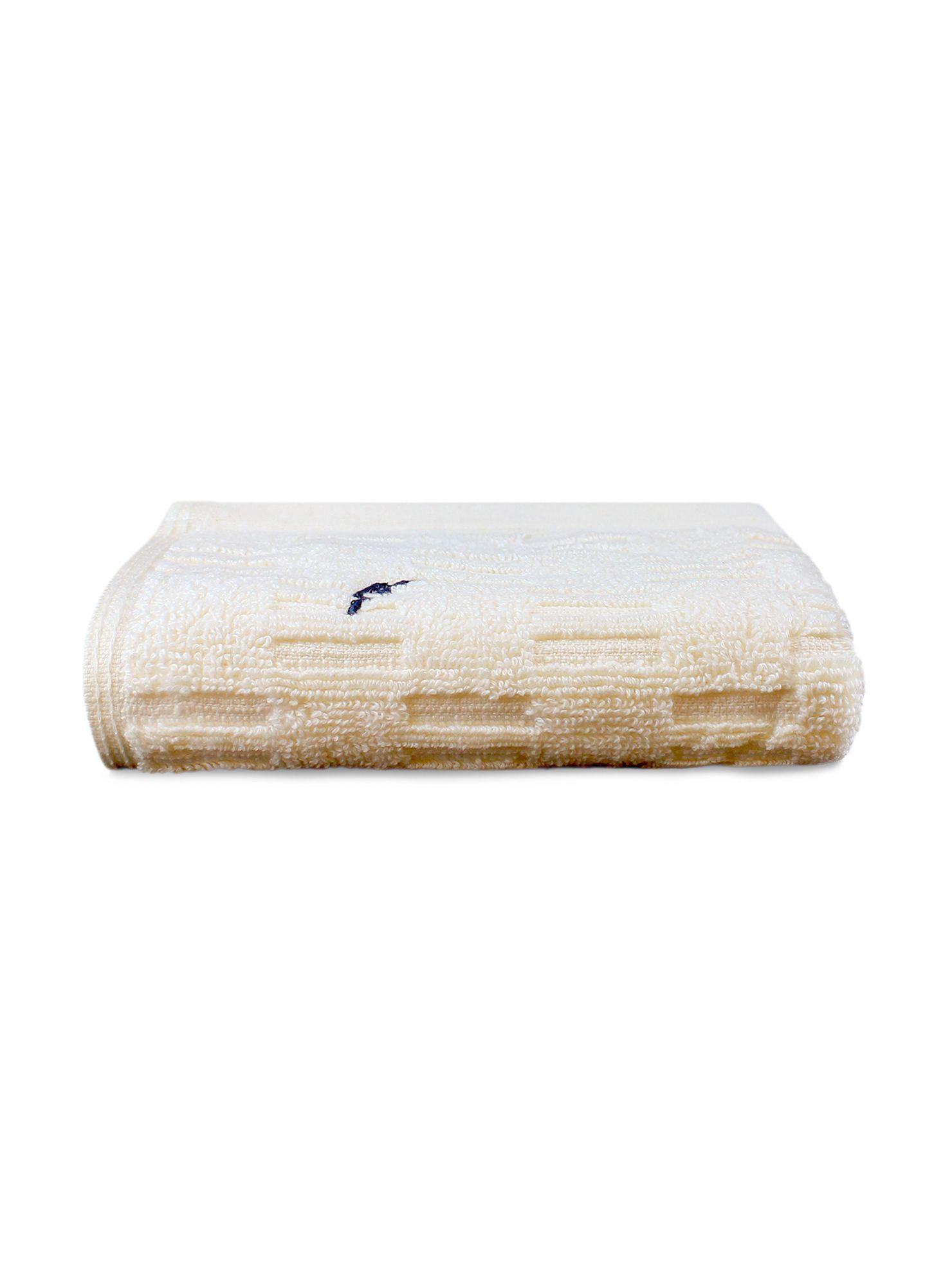 Toalla de cara SAVOY Nautica 100% algodón 30x50cm hipoalergénica crema-3