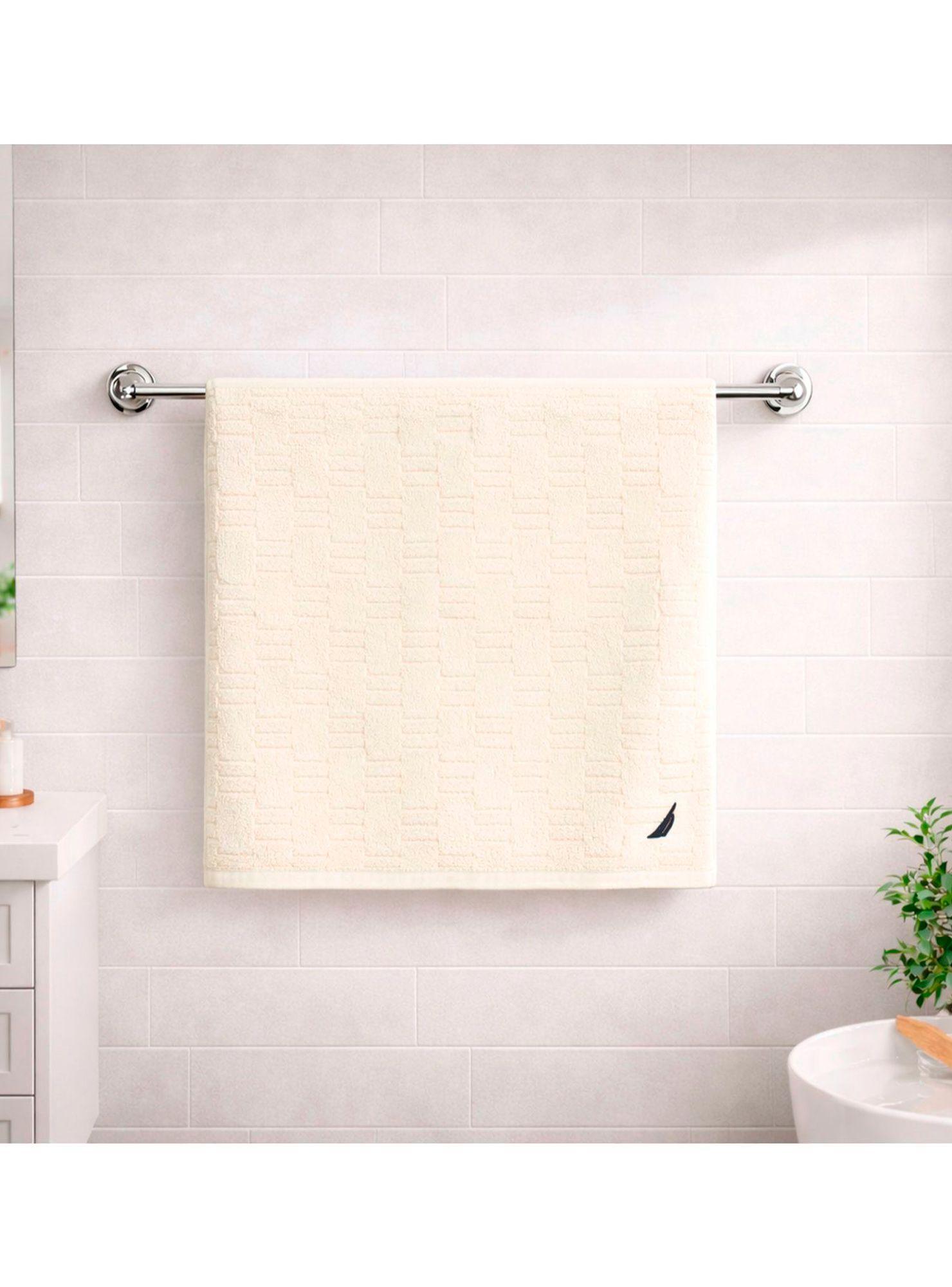 Toalla de Baño Cuerpo SAVOY Nautica Home 76x137cm 100% algodón ultra suave crema-1