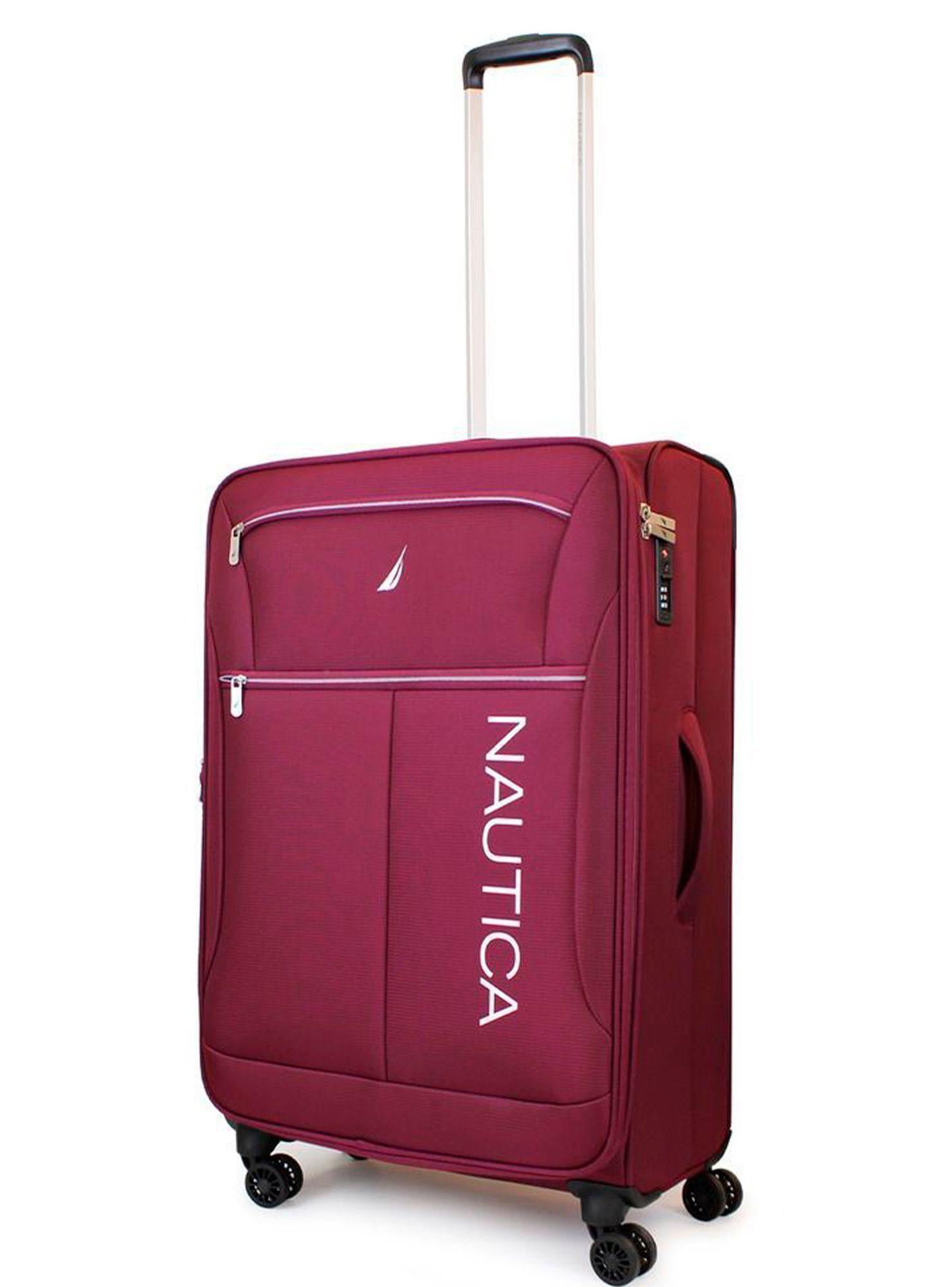 Pack 2 maletas blandas de tela M+L Nautica Valencia 20k y 23k burdeo-3