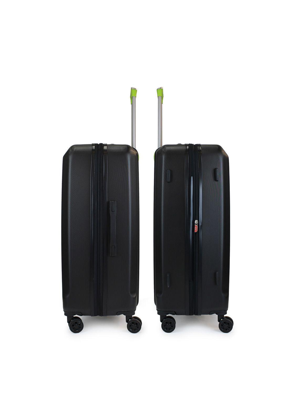 Pack 2 maletas S+L Olympia 10k y 23k negra-verde-5