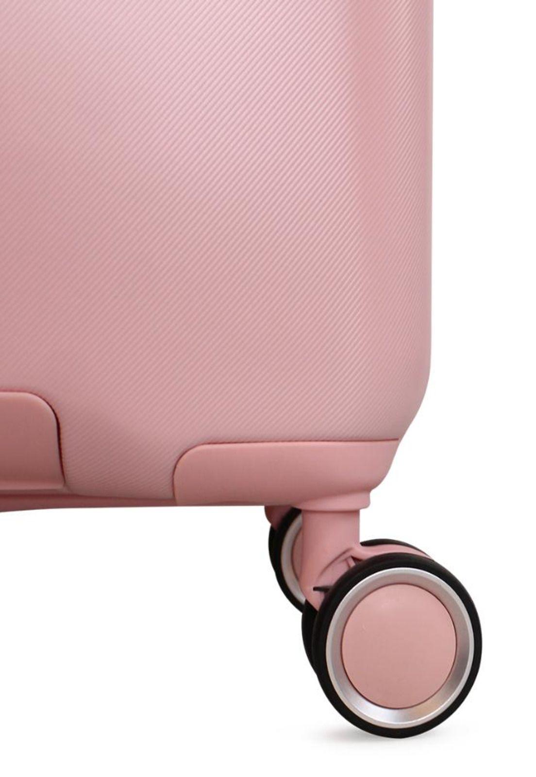 Set 3 maletas City Block cabina S+M+L pink DKNY-5