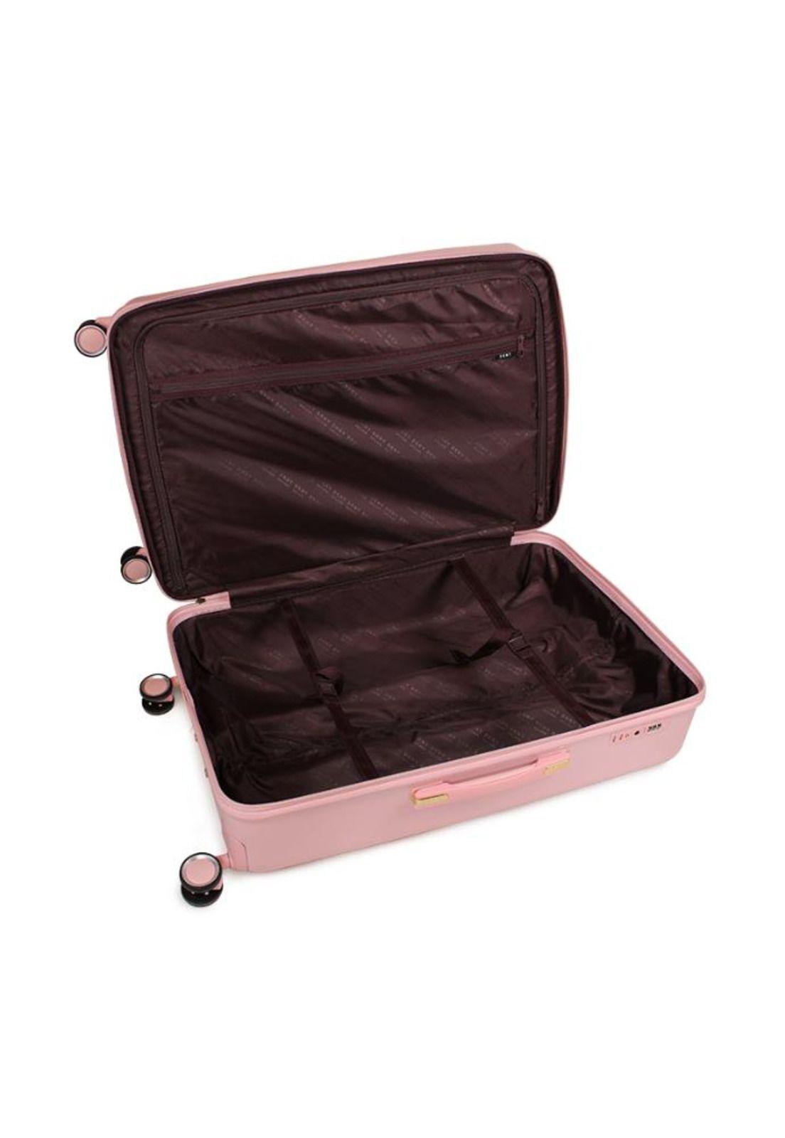 Set 3 maletas City Block cabina S+M+L pink DKNY-9