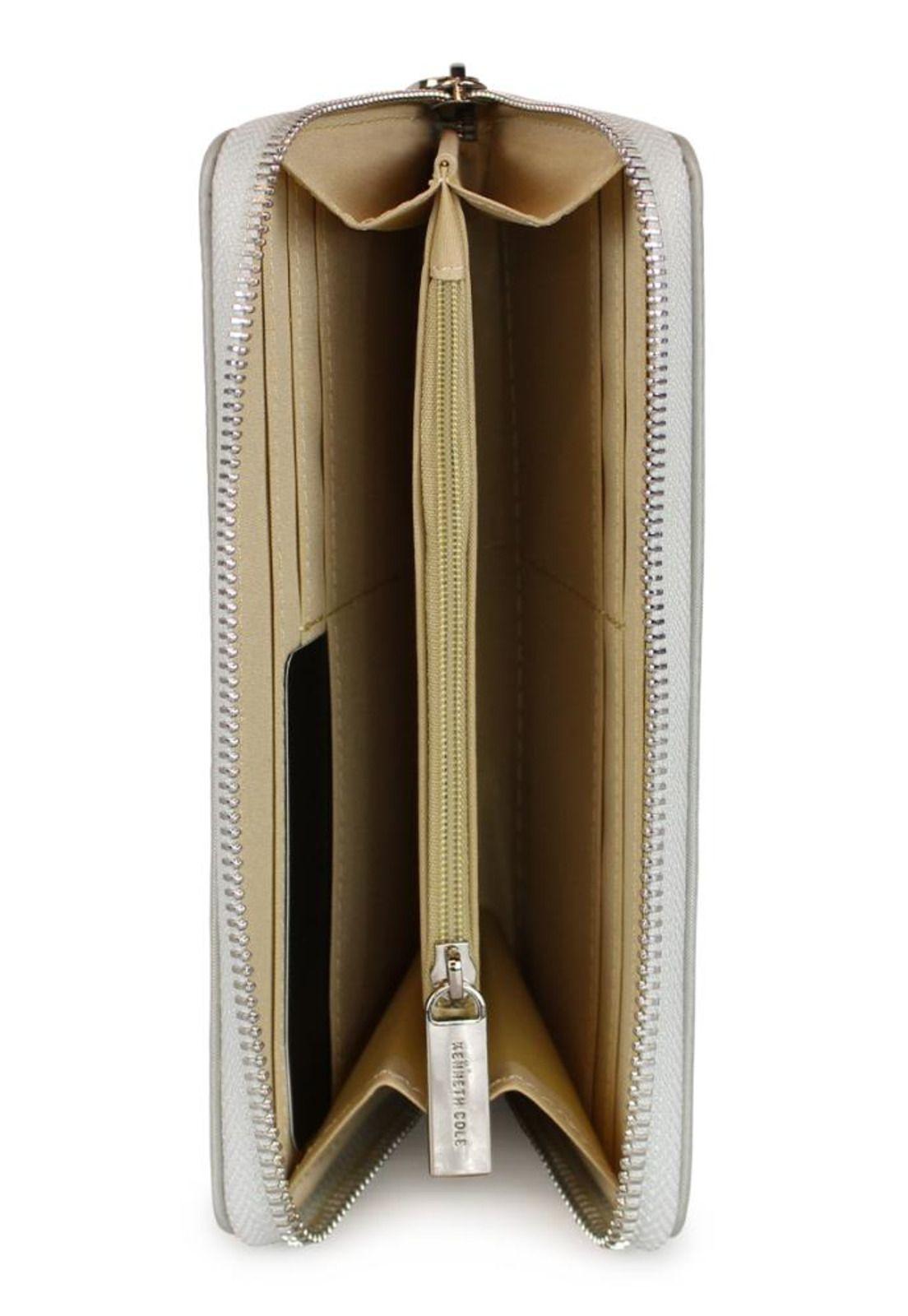 Billetera mujer Felicity gris Kenneth Cole-3