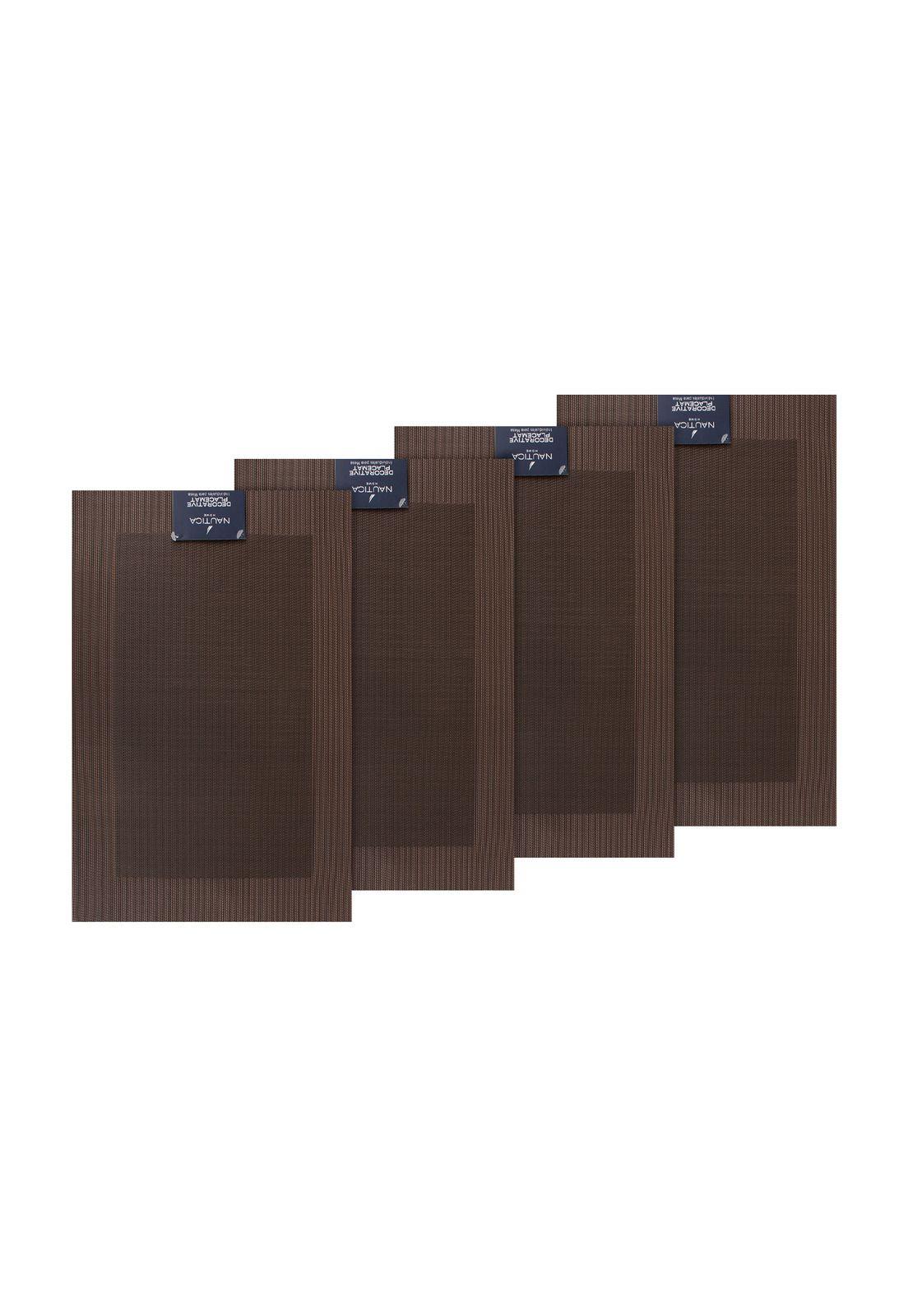 Pack 4 Individuales de mesa Nautica Home 45x30cm café-3