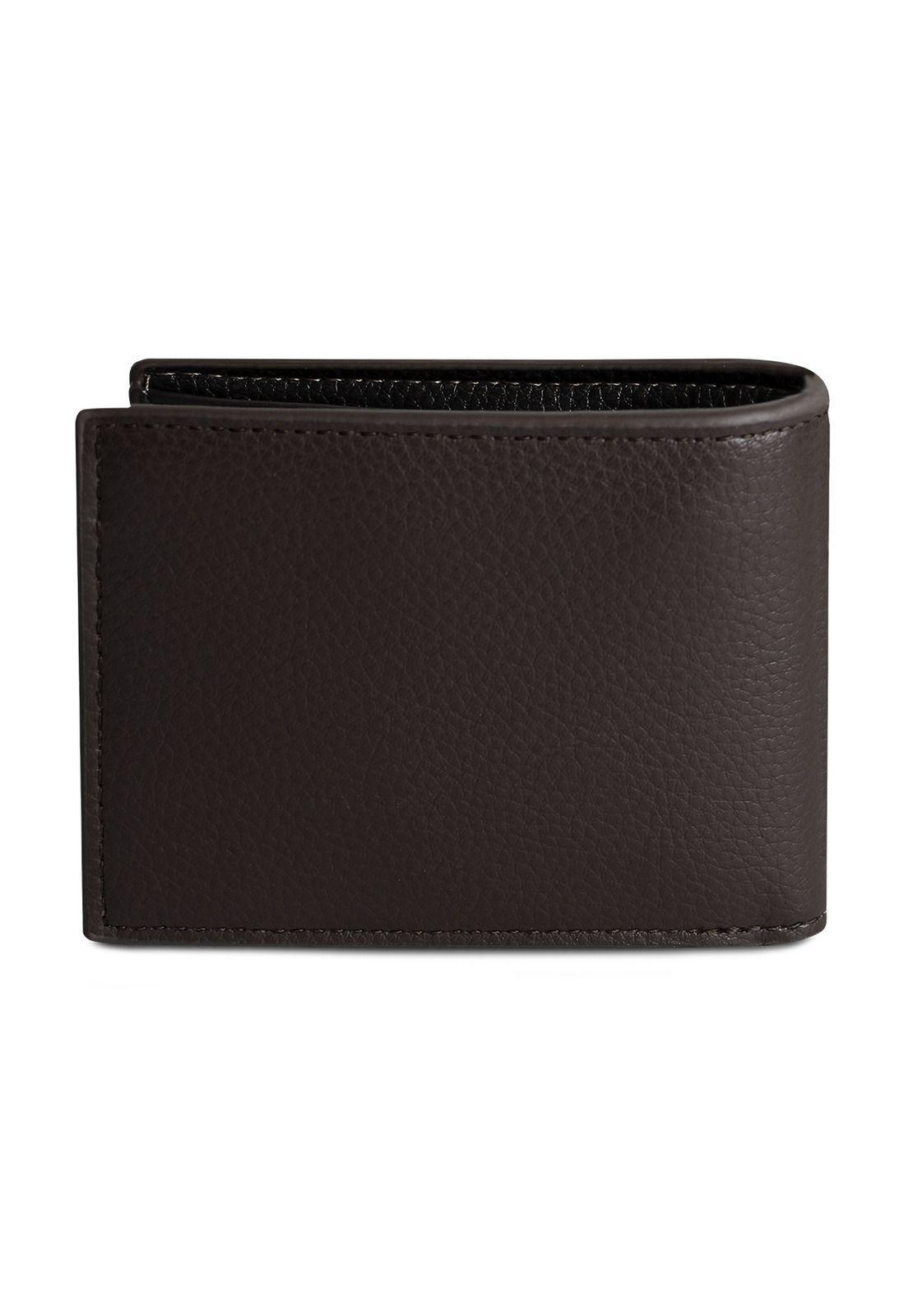 Billetera hombre Dante café oscuro con monedero  Carven Paris-4