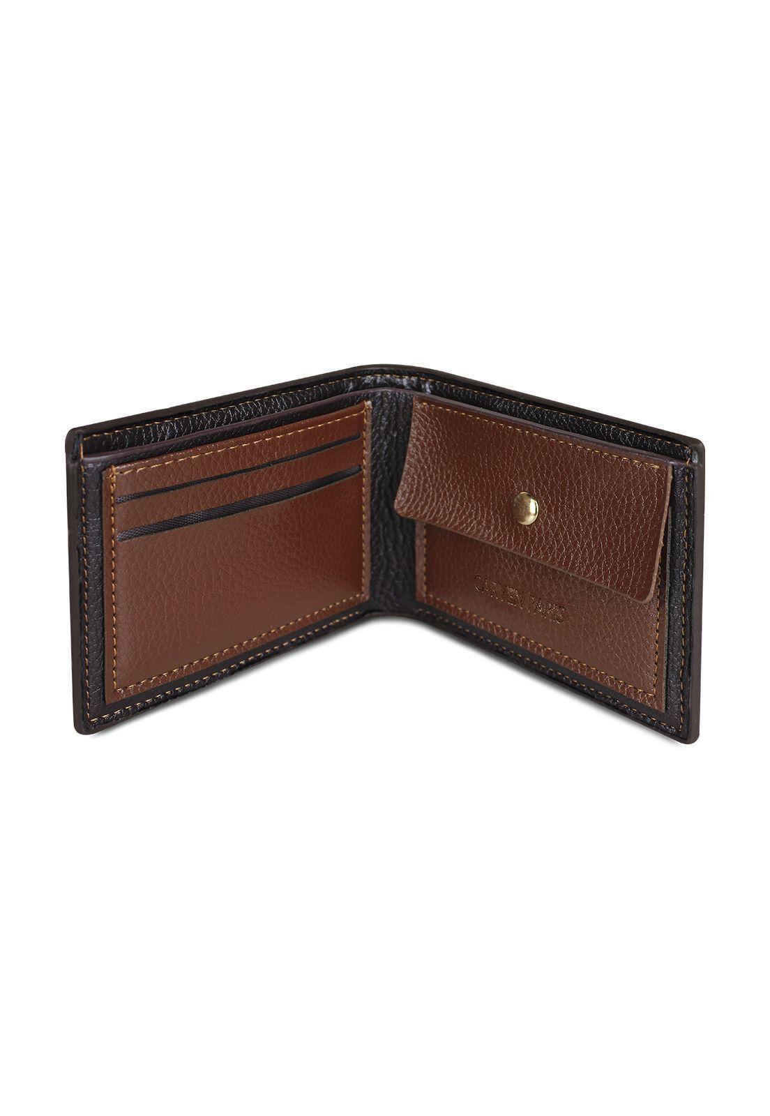 Billetera hombre Dante café oscuro con monedero  Carven Paris-5