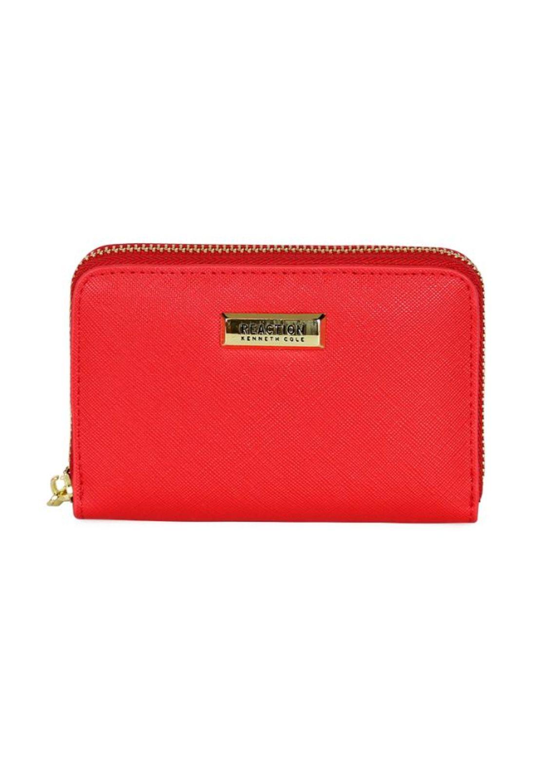 Billetera mujer Trifold roja Kenneth Cole-0