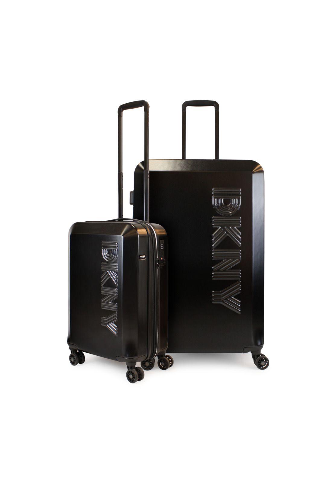 Pack 2 Maletas Donna Karan Lumina S 10kg + L 23kg negra DKNY-0