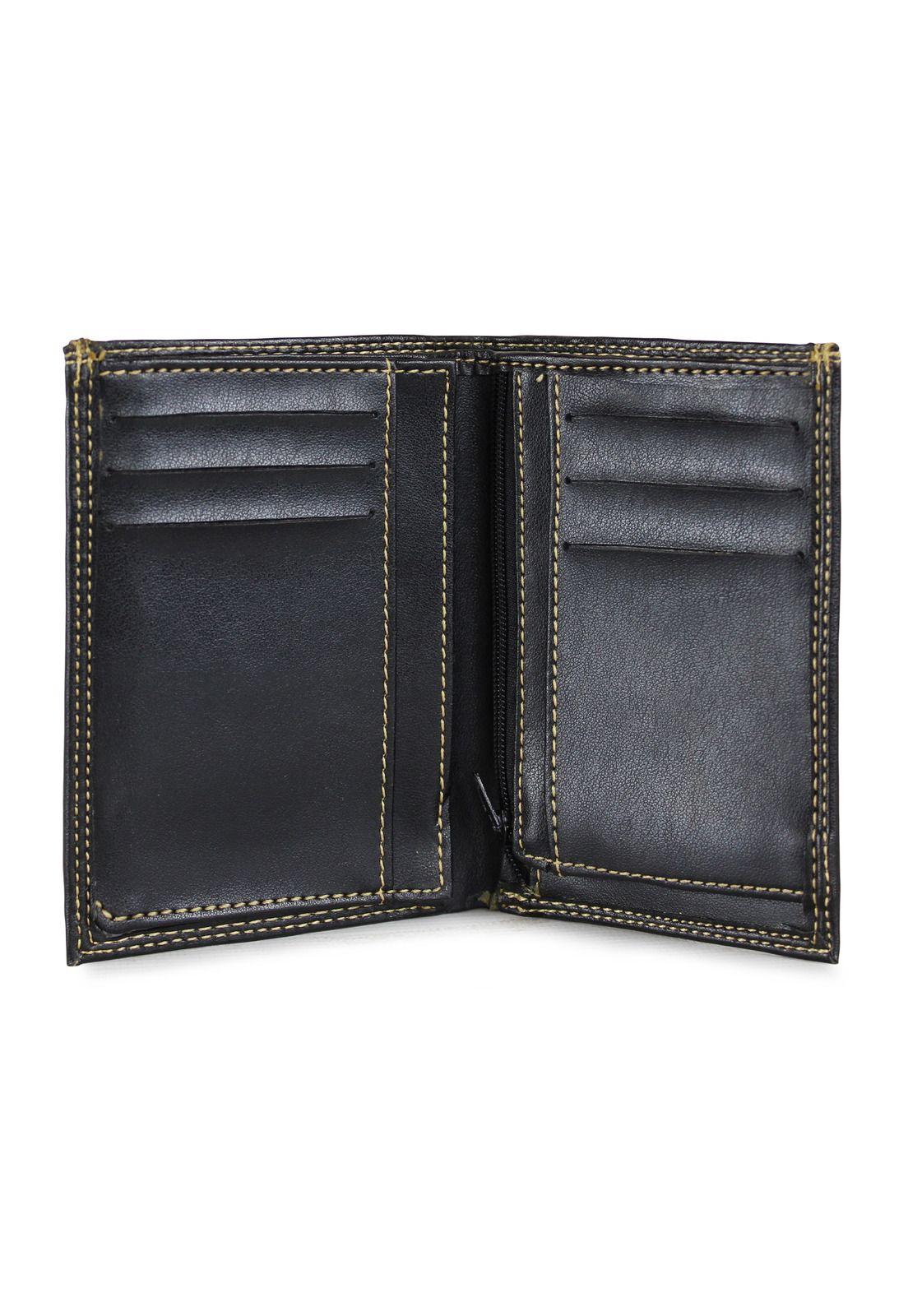 Billetera con monedero Rave negra Kubayoff-2