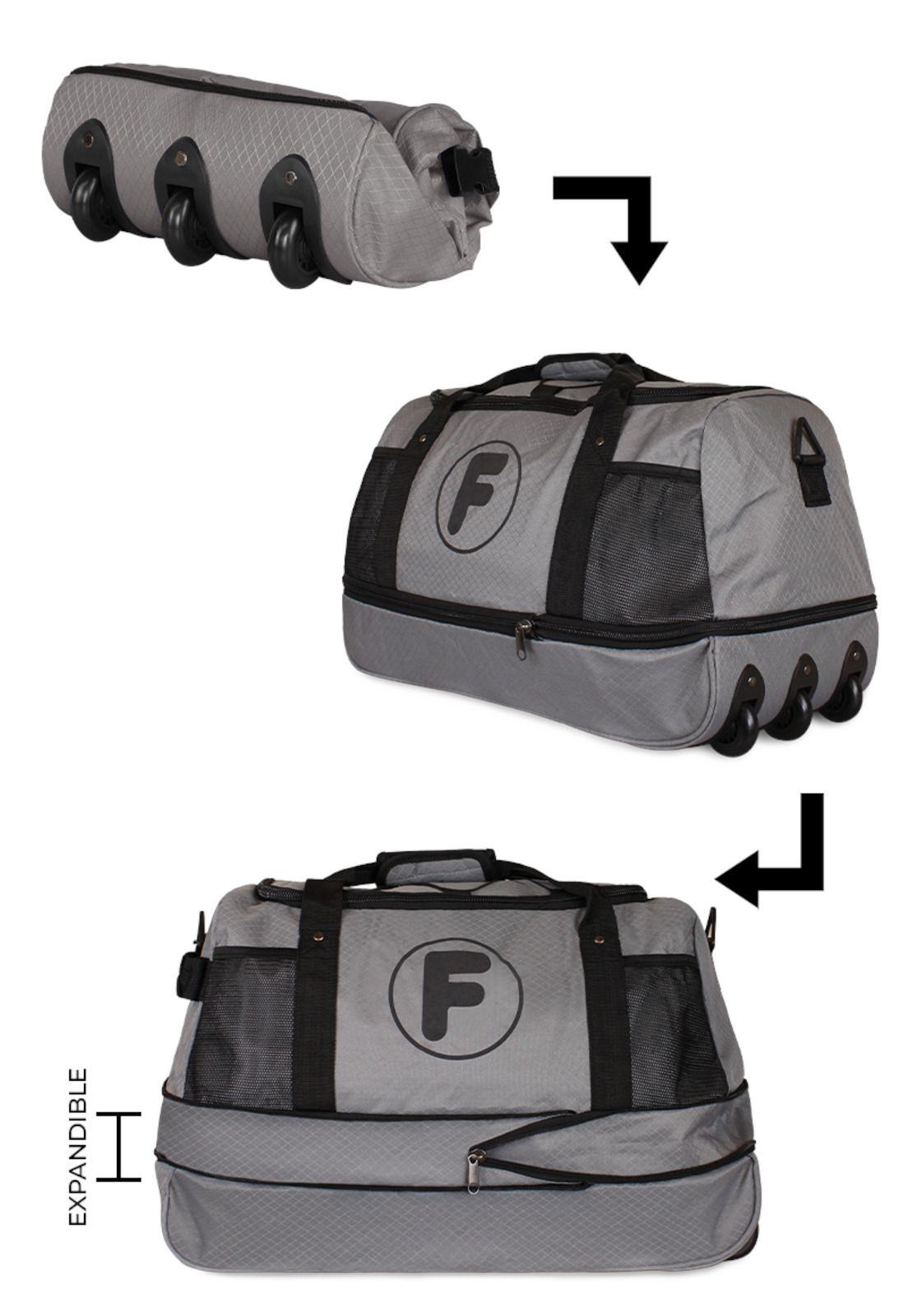 Bolso tipo mochila con ruedas Goliat gris F la maleta de chile-1