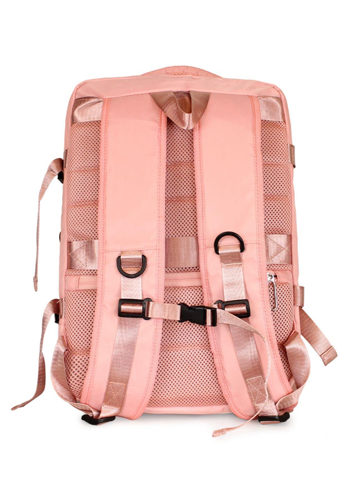 Mochila Viral rosada con usb Swiss Bag-7