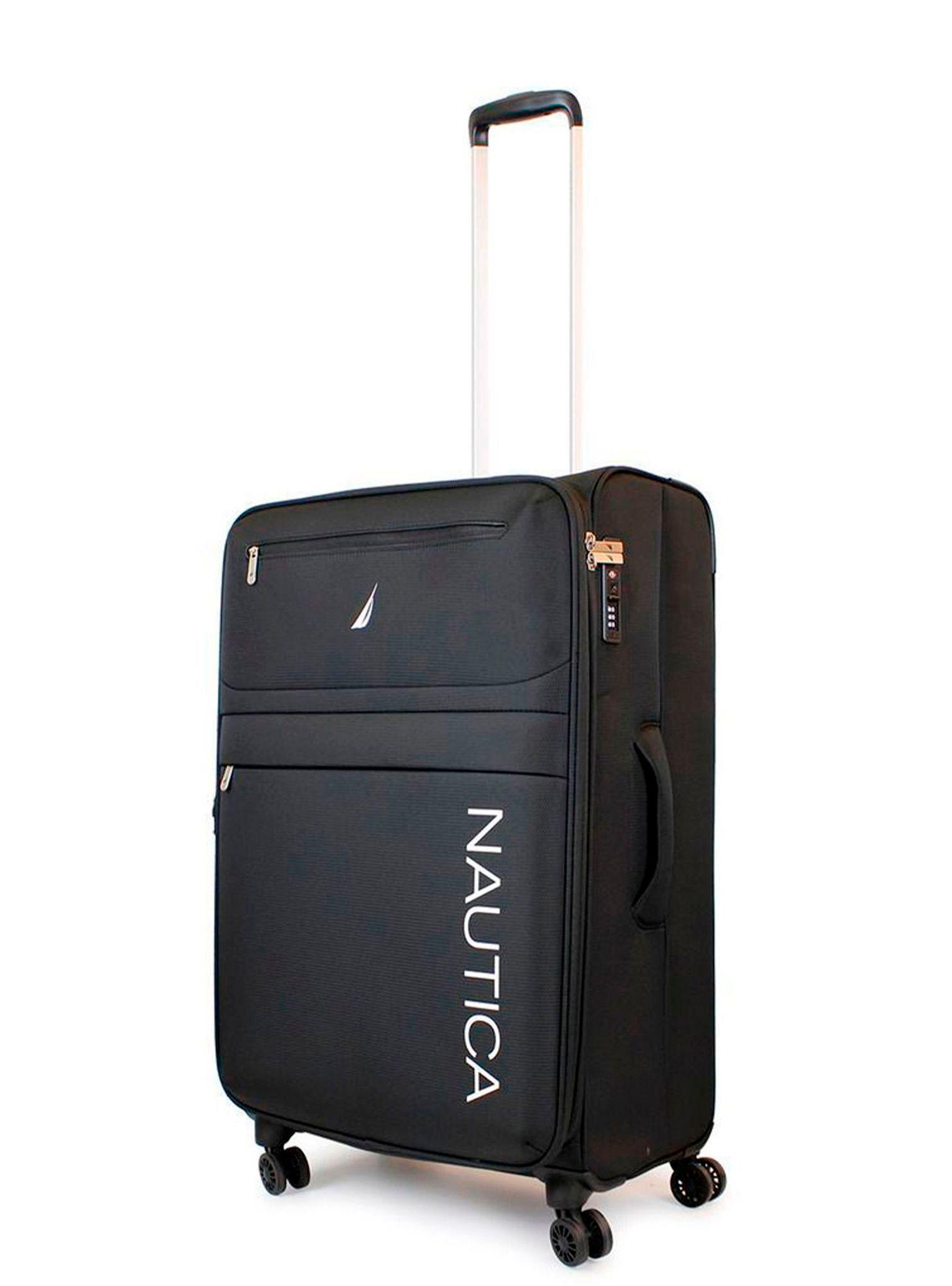 Set de 3 maletas blandas de tela S+M+L Nautica Munich negra-4