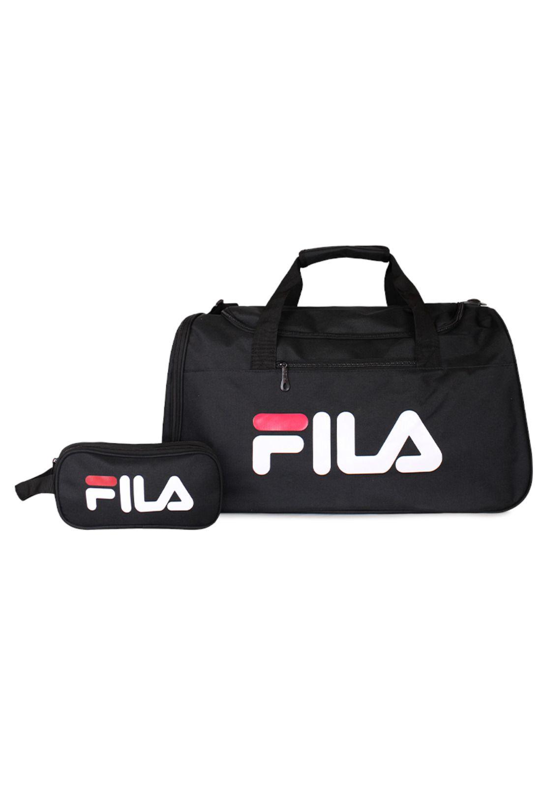 Pack Bolso Verona negro 71 lts + Neceser Spark Fila-0