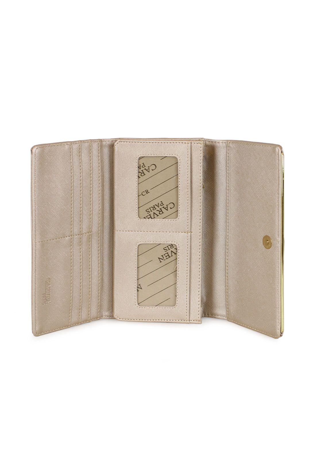 Pack Billetera Gala beige + Pañuelo Omani beige Carven-2