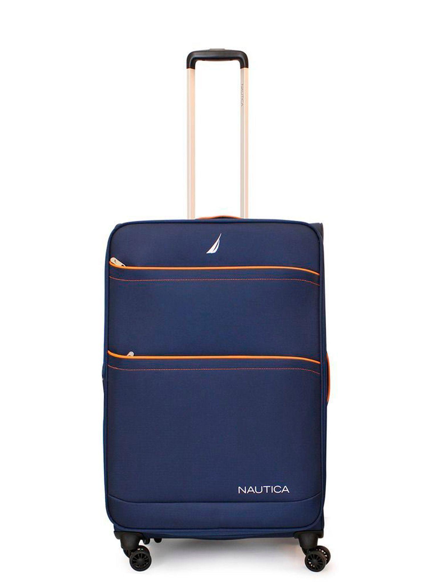 Maleta blanda de tela mediana Nautica Lisboa 20kg azul-0
