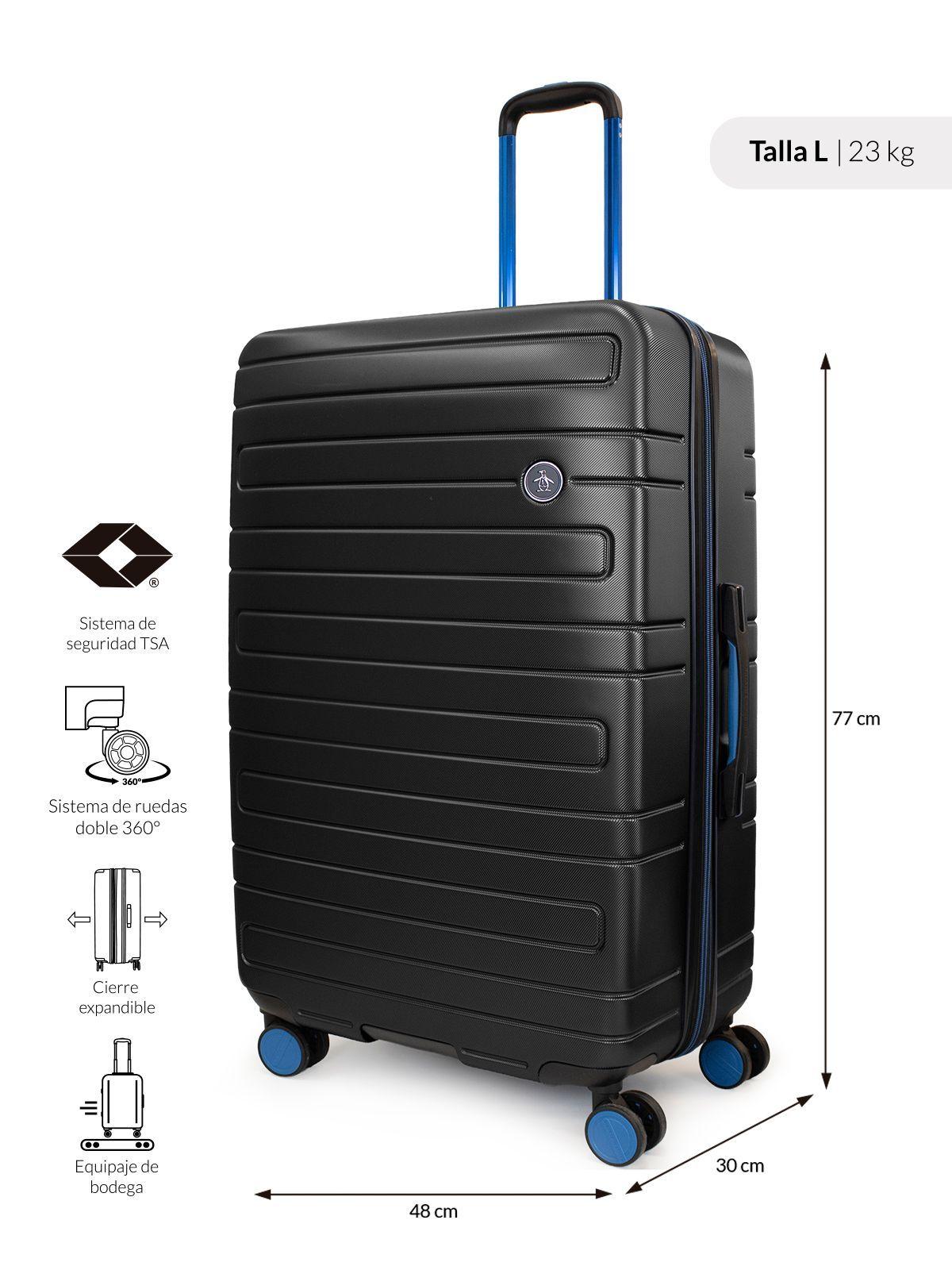 Pack 2 Maletas cabina S 10k + L 23k Milan negro Penguin-2