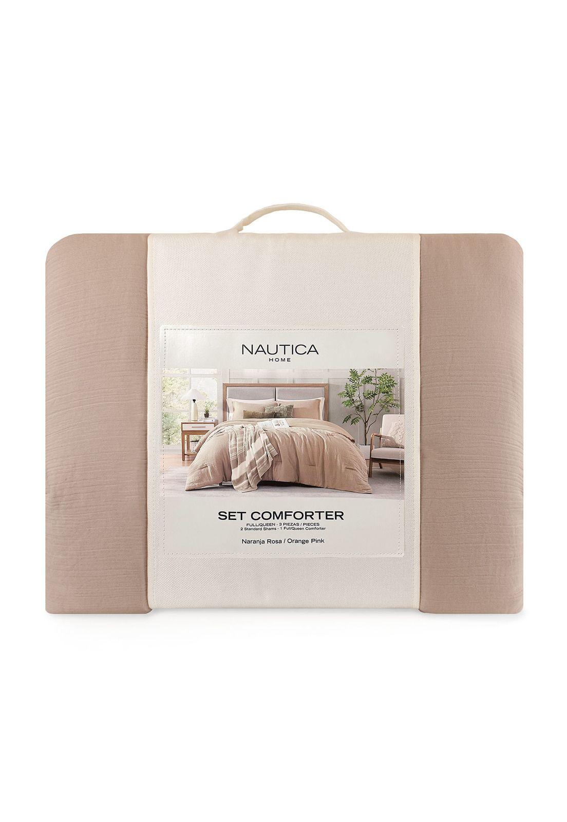 Cubrecama Queen Nautica Home Reversible + Fundas-3