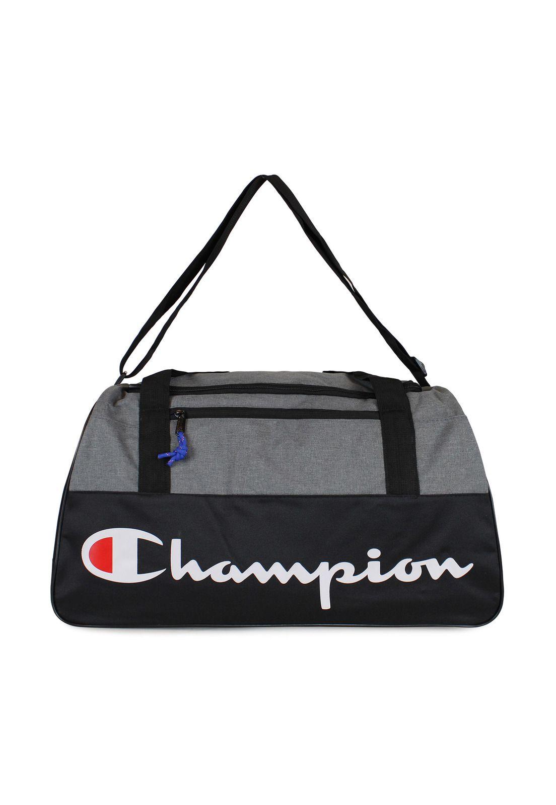 Pack Champion 2 bolsos Deportivo Atlanta 45Lt negro y gris-5