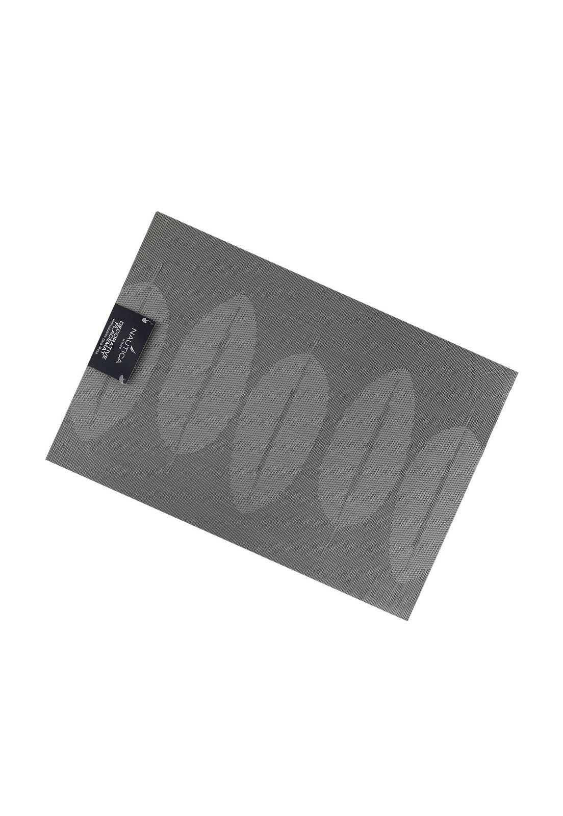 Individual de mesa Nautica Home 45x30cm reversible hojas gris-3