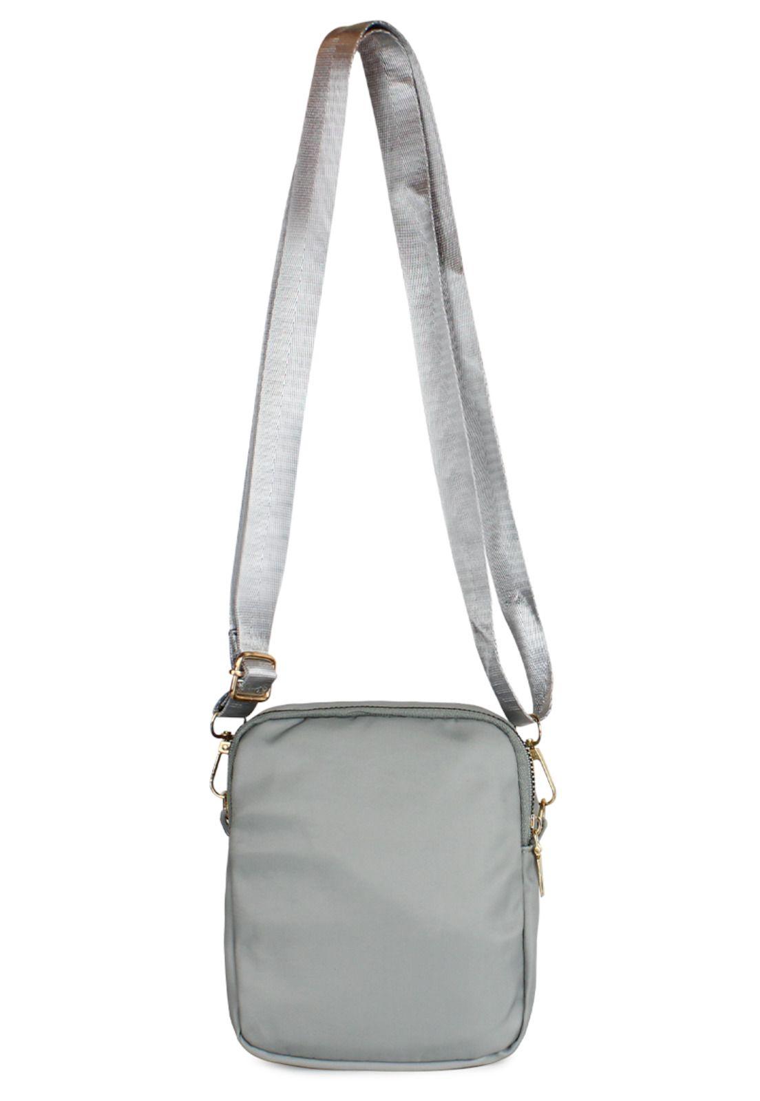 Cartera bandolera Isa gris Anabella Sachi-3