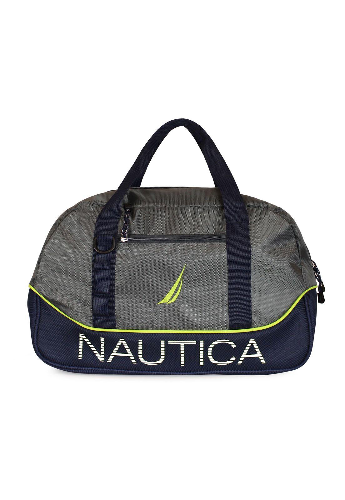 Set 3 Bolsos de Viaje con ruedas Nautica Mannar Gris + Candado-1