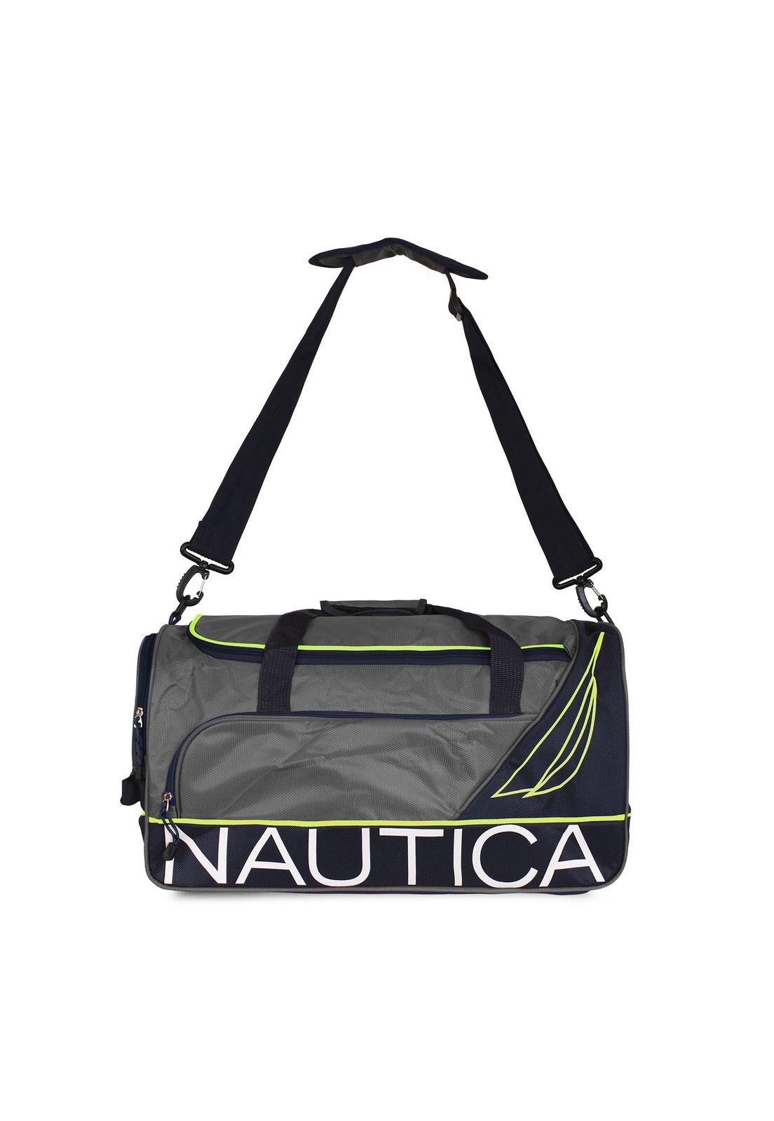 Set 3 Bolsos de Viaje con ruedas Nautica Mannar Gris + Candado-2