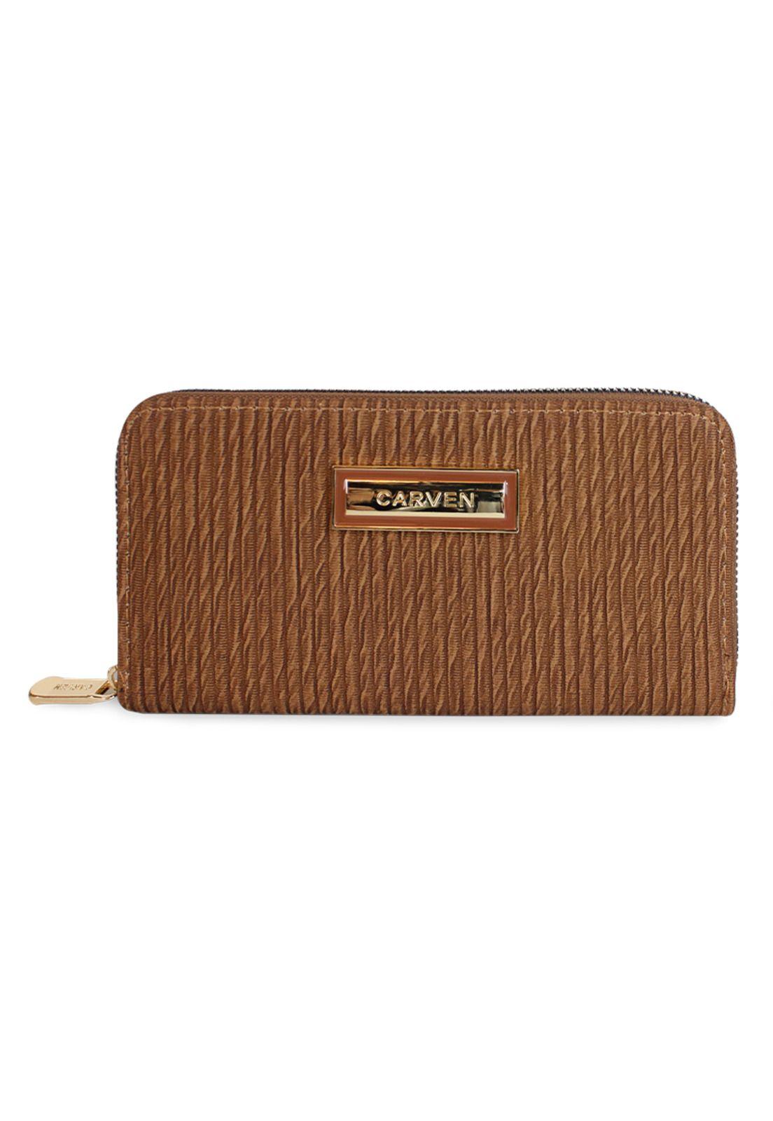 Billetera mujer Abby café Carven-0