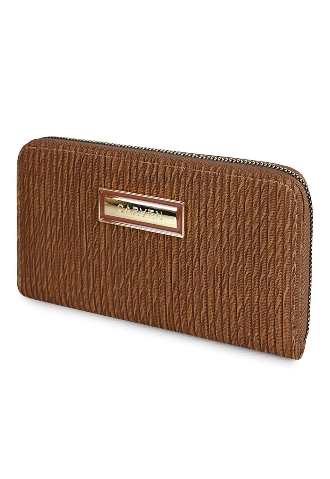 Billetera mujer Abby café Carven-1
