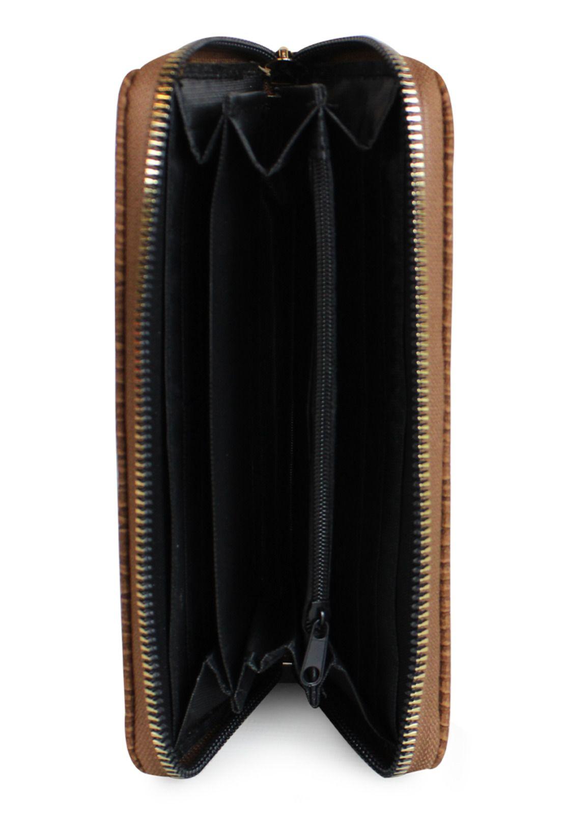Billetera mujer Abby café Carven-3