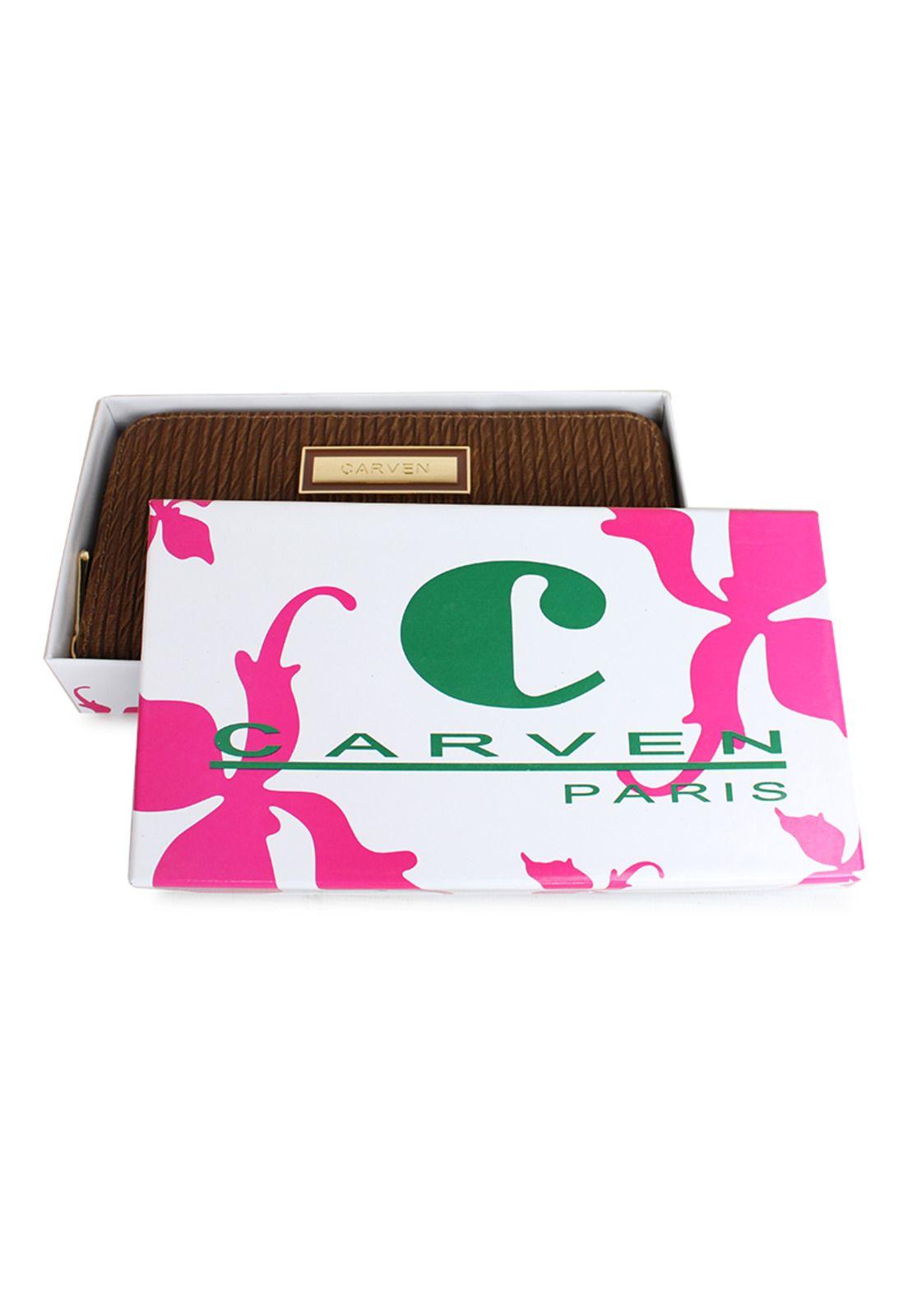 Billetera mujer Abby café Carven-4