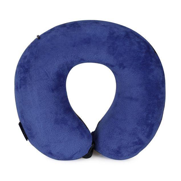 Set maletas Soho Negro S+M+L + Almohada Cojín Cervical Negro-Azul-5