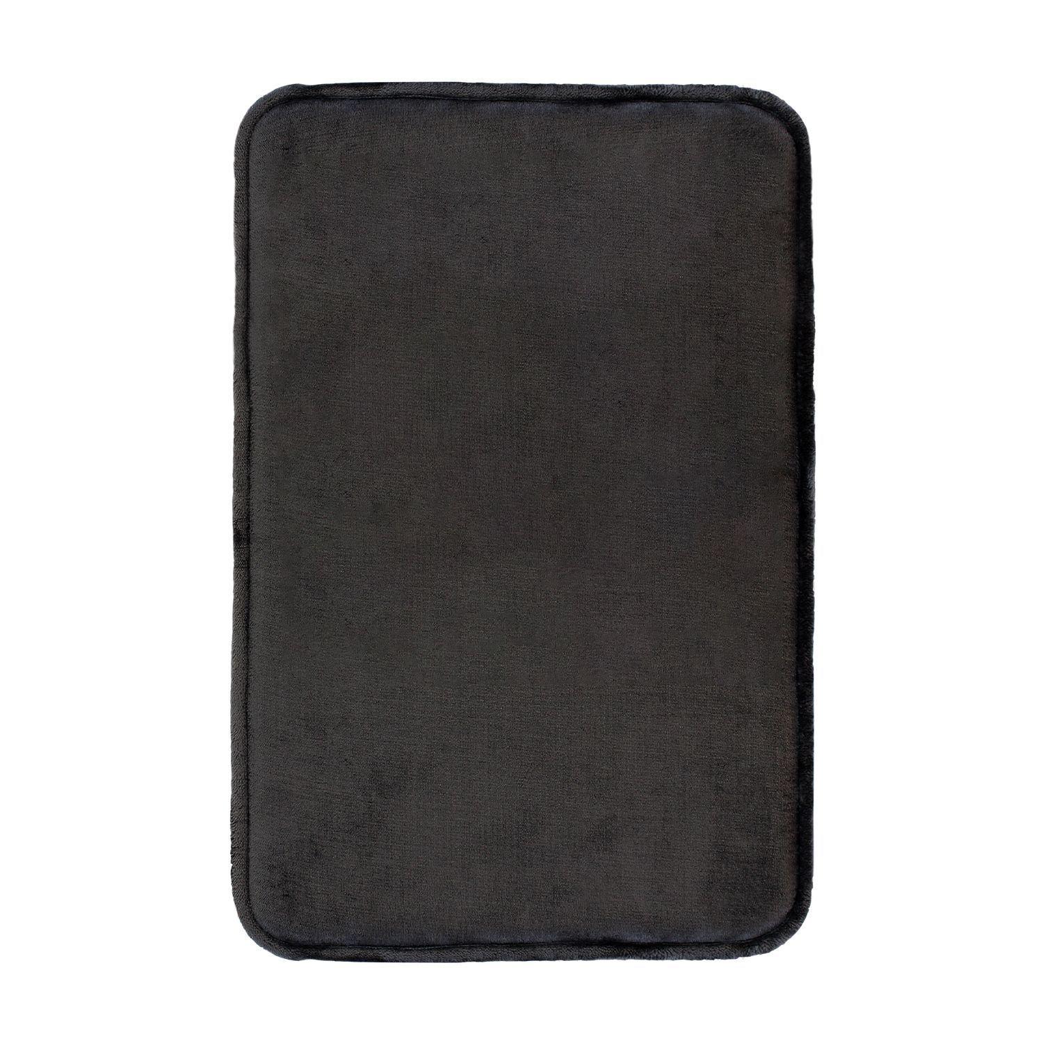 Alfombra de Baño Nautica flannel 50x80cm absorbente Negro-5