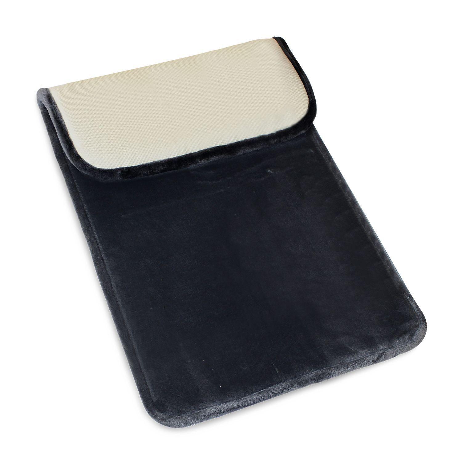 Alfombra de Baño NauticaHomeflannel 50x80cm absorbente Negro-2