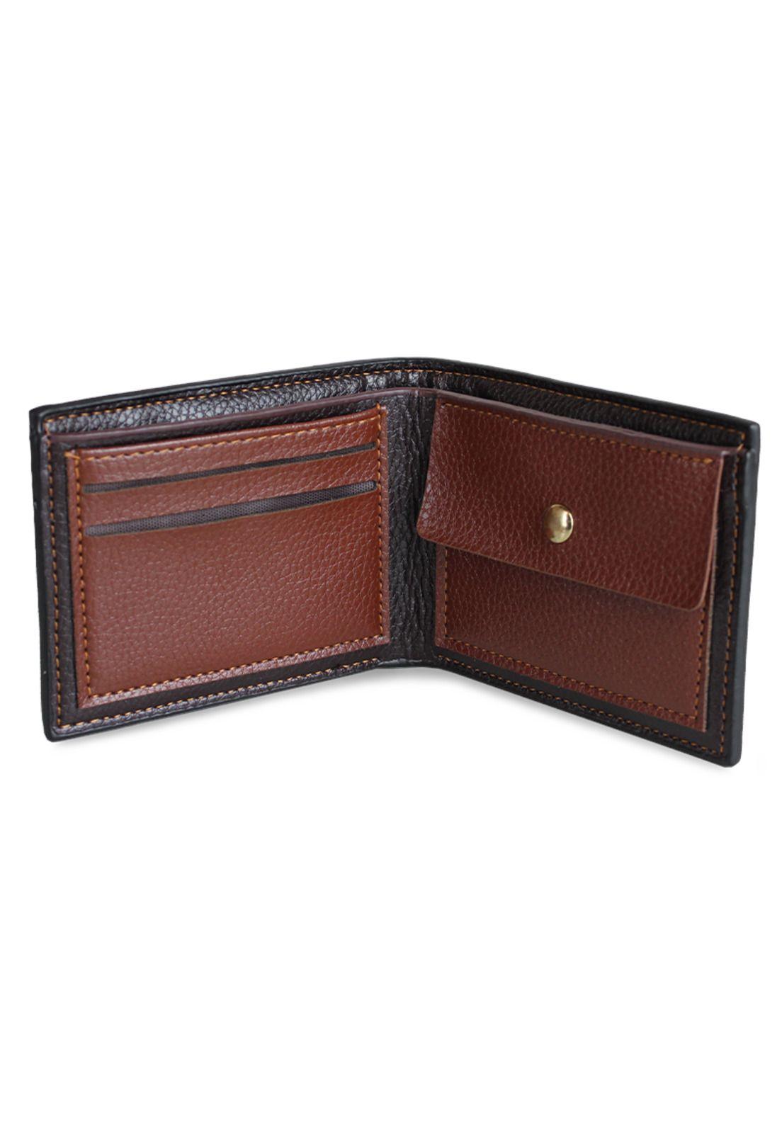 Billetera de hombre Matt negra Carven Paris-2