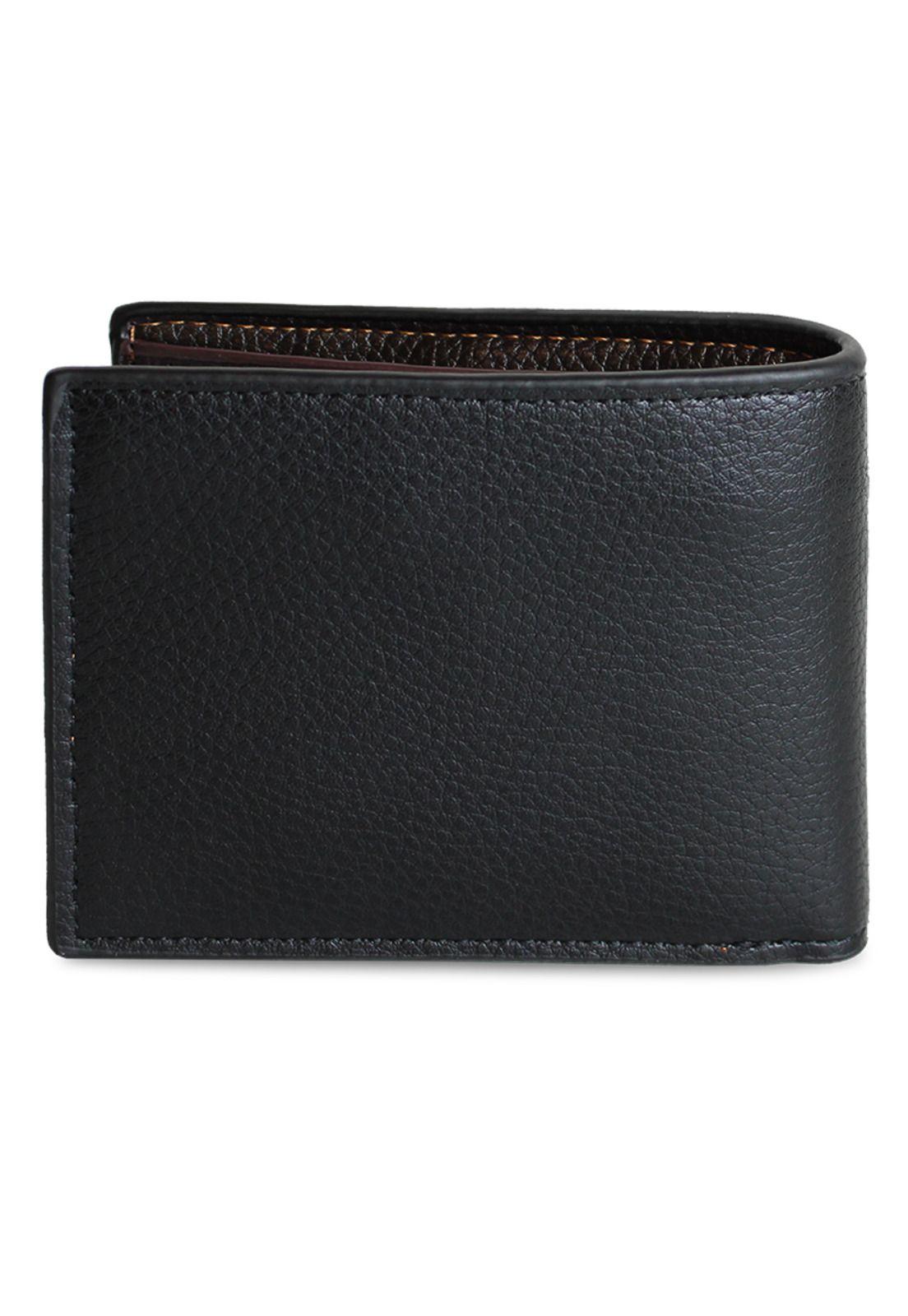 Billetera de hombre Matt negra Carven Paris-3
