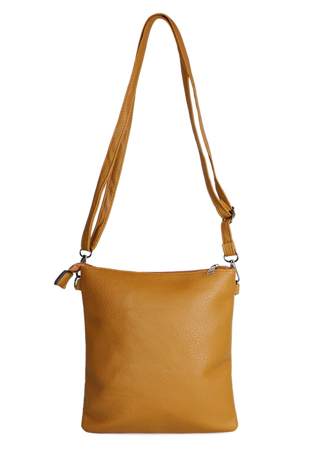 Cartera bandolera Luna camel Anabella Sachi-2
