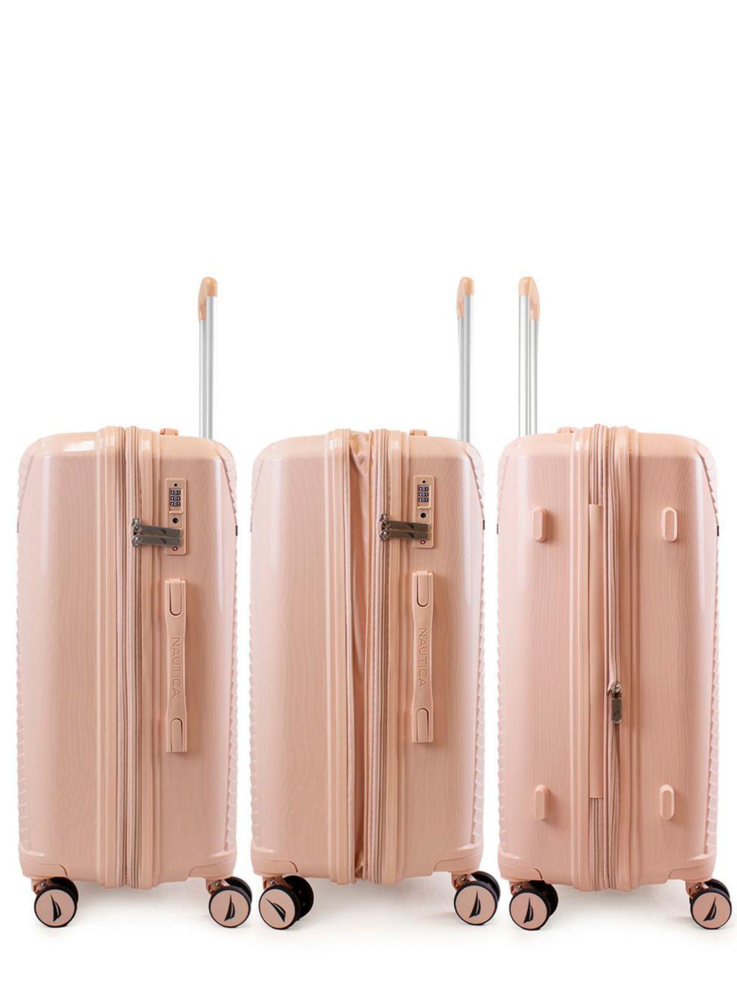 Pack 2 maletas Nautica Niza cabina 10k y grande 23k rosa-6